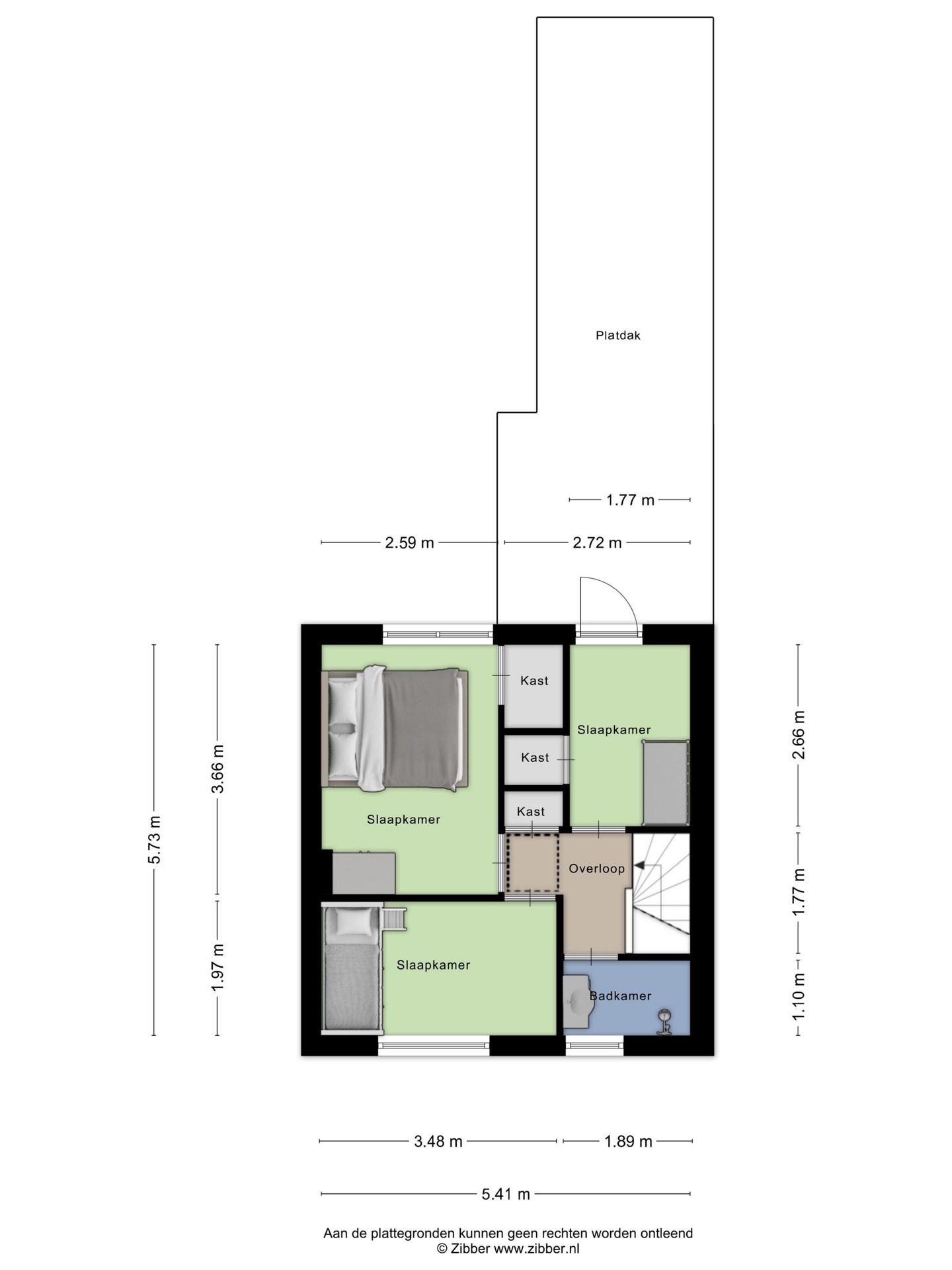 Affordable terraced house with 3 bedrooms and potential in Sint Philipsland — 55