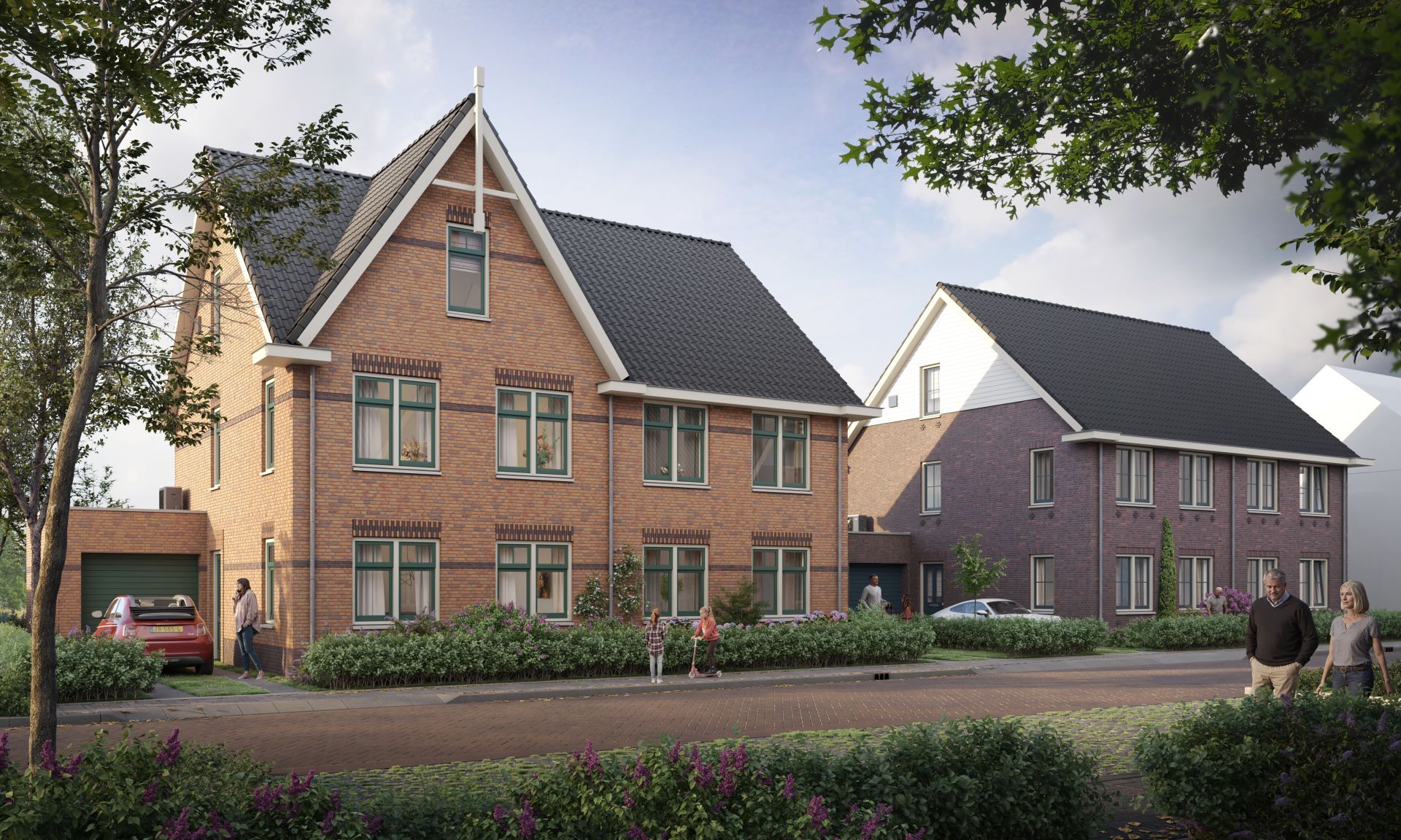 twee-onder-een-kapwoning (Bouwnr. 1)  false