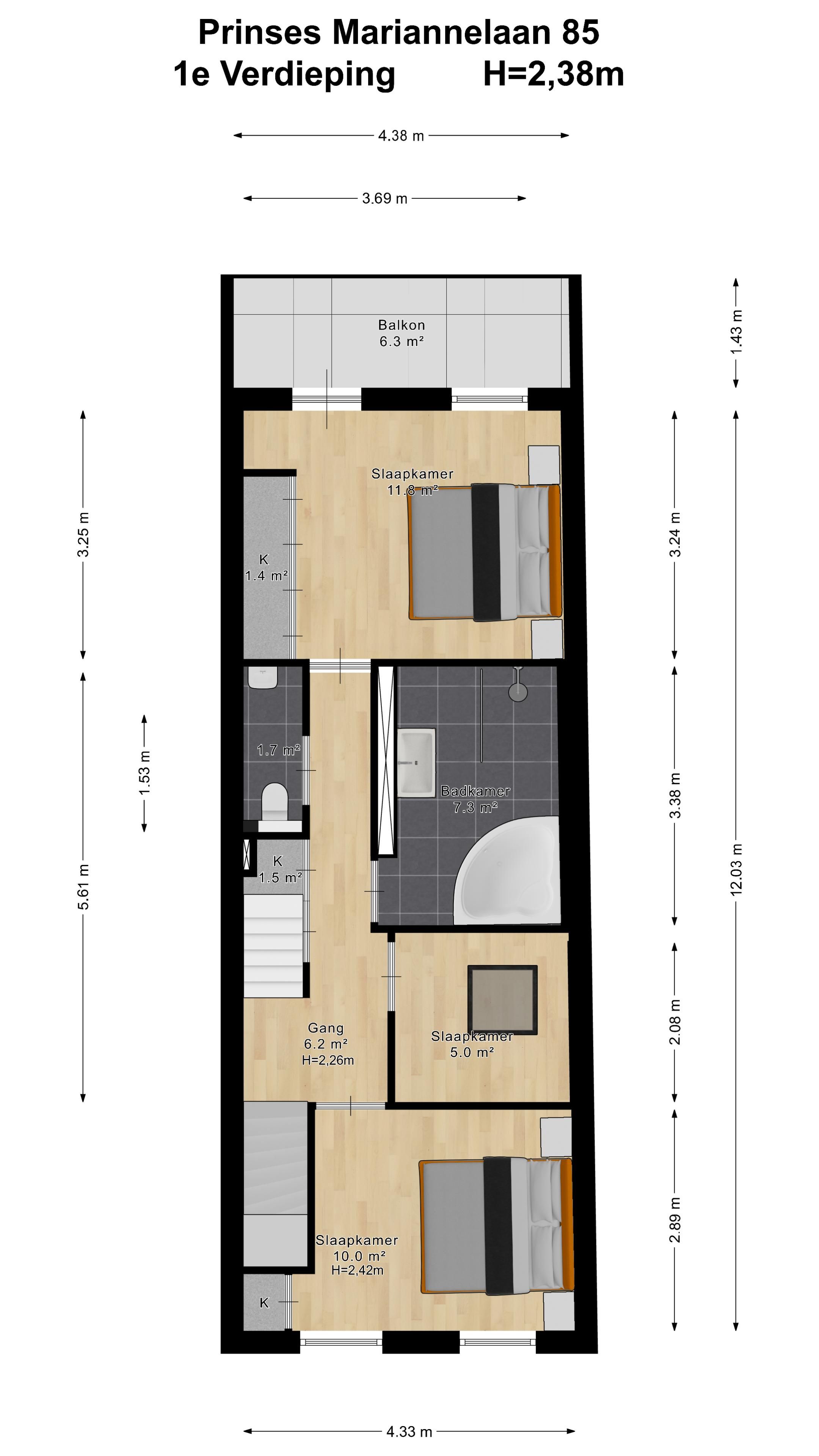 Foto 24 van Prinses Mariannelaan 85