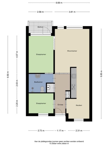 Foto van Type A - Burg v d Weijerstraat Bunnik Portiekflat