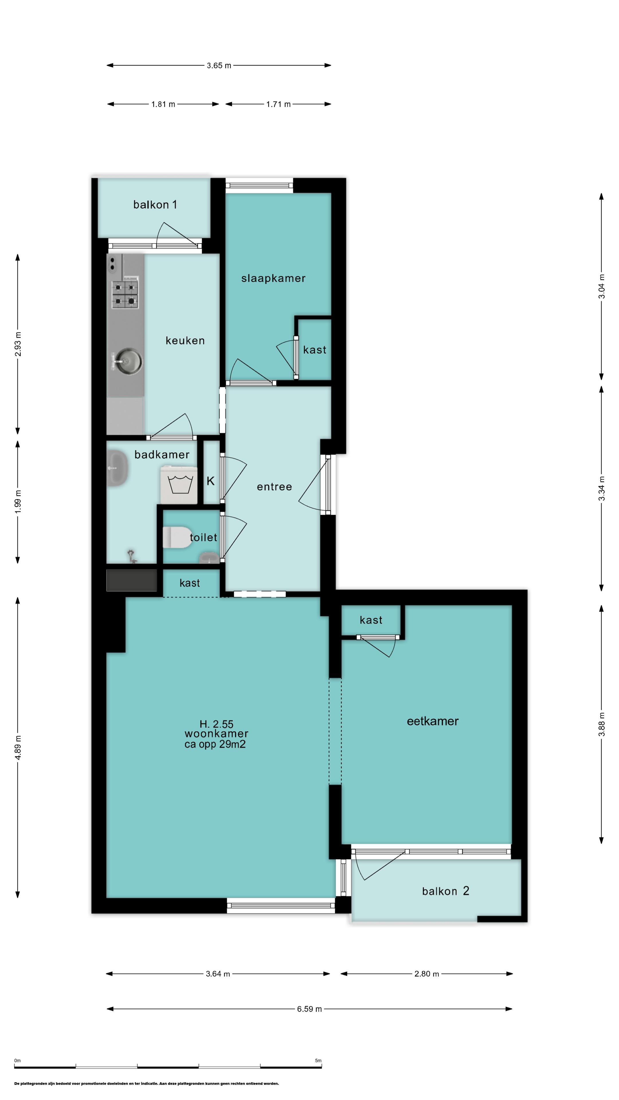 Spacious 3-Room Apartment with Balconies in Hilversum-Zuid — 22