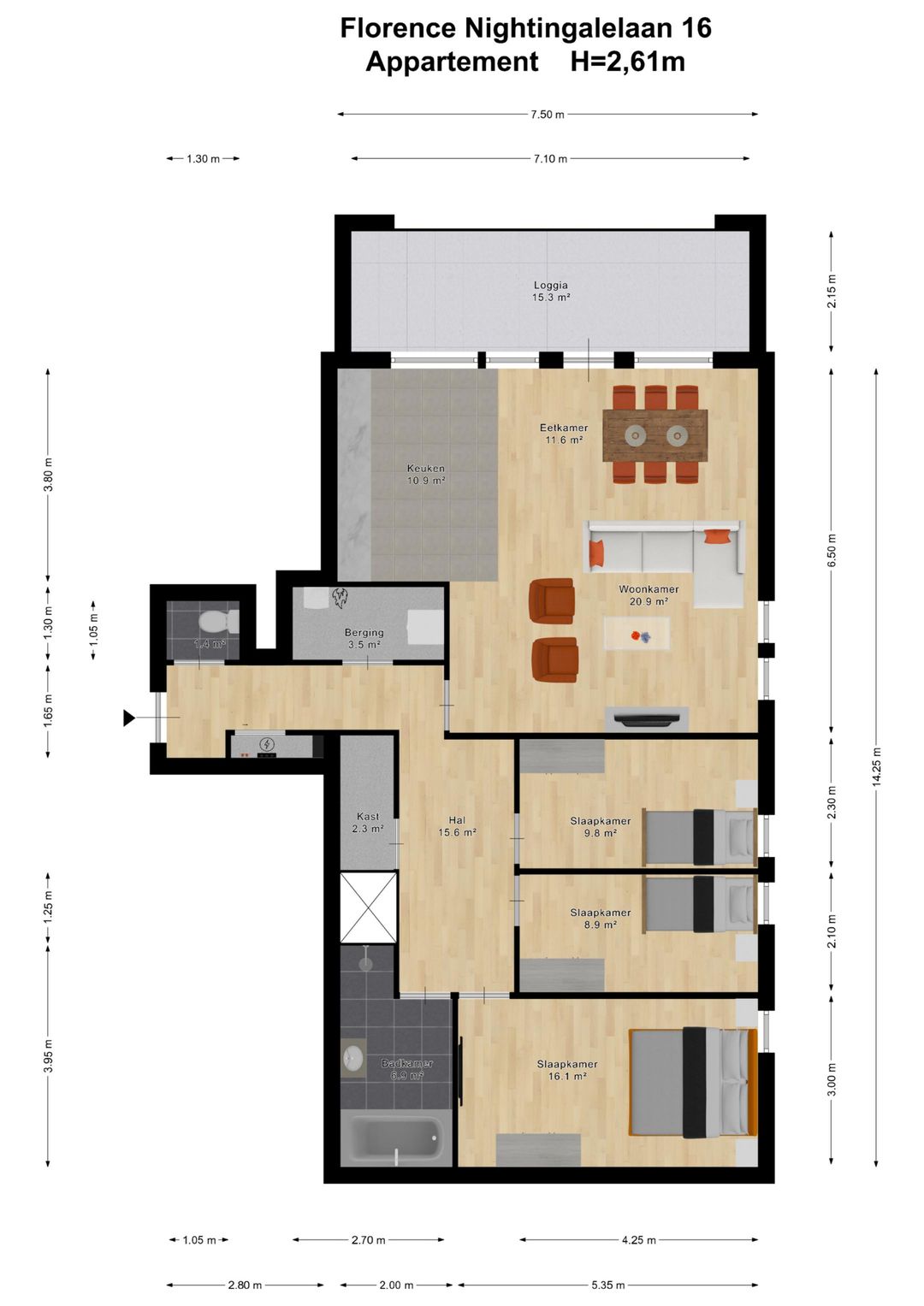 Foto 11 van Florence Nightingalelaan 16