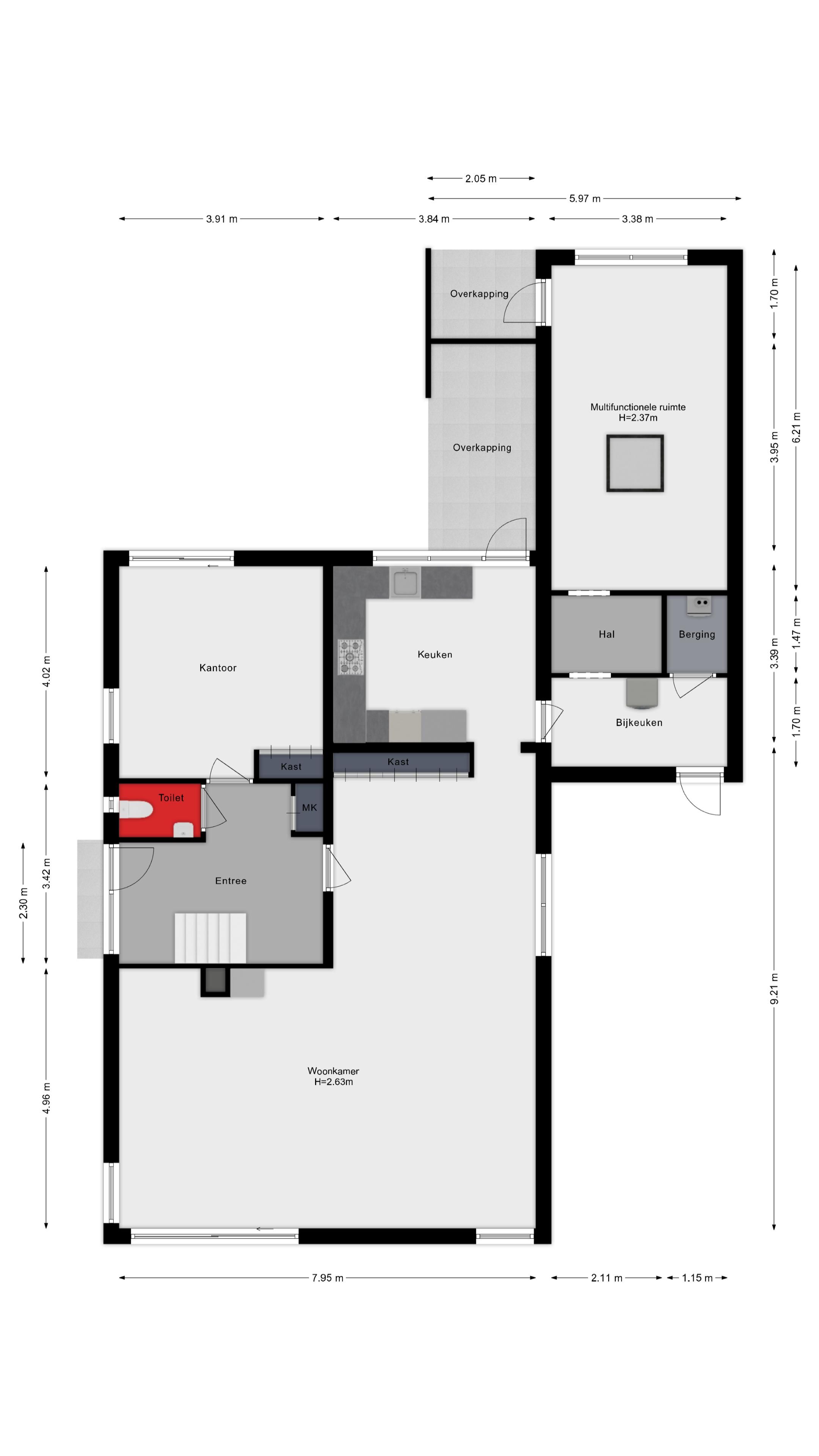 Spacious detached home with 216m² living space in a green location — 43