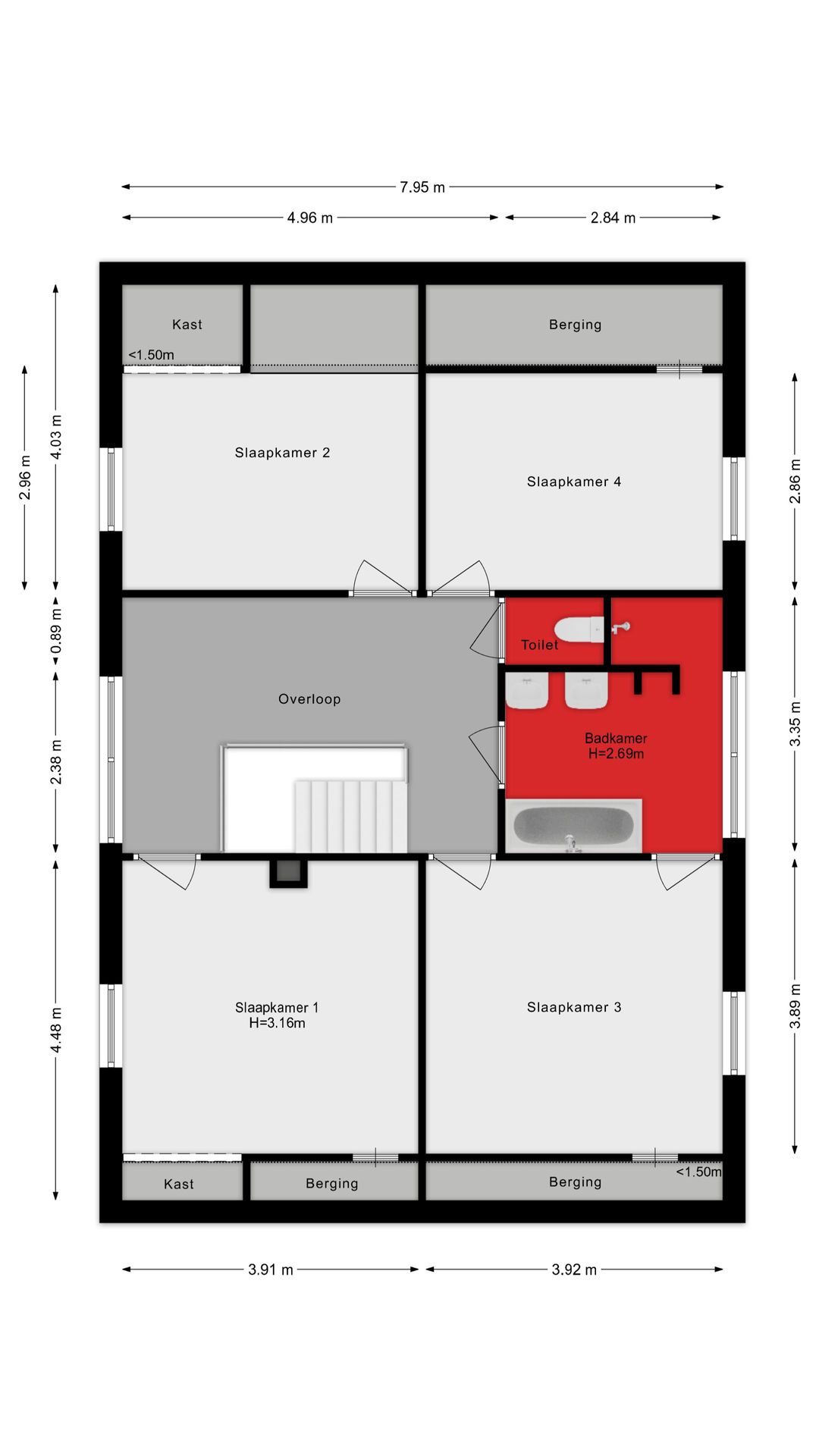 Spacious detached home with 216m² living space in a green location — 44