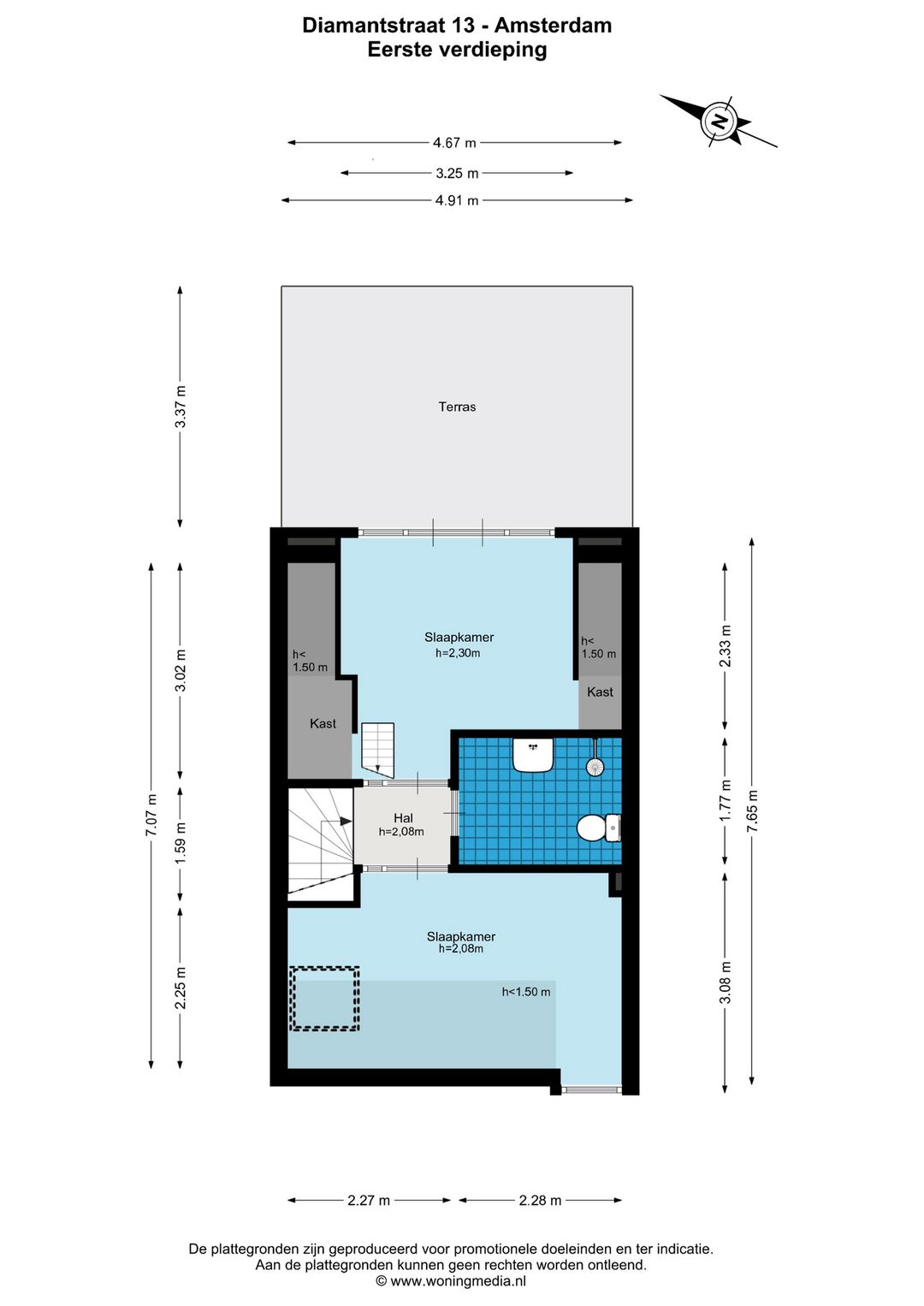 Spacious 78m² terraced house with beautiful 61m² garden in Amsterdam's Diamantbuurt — 31