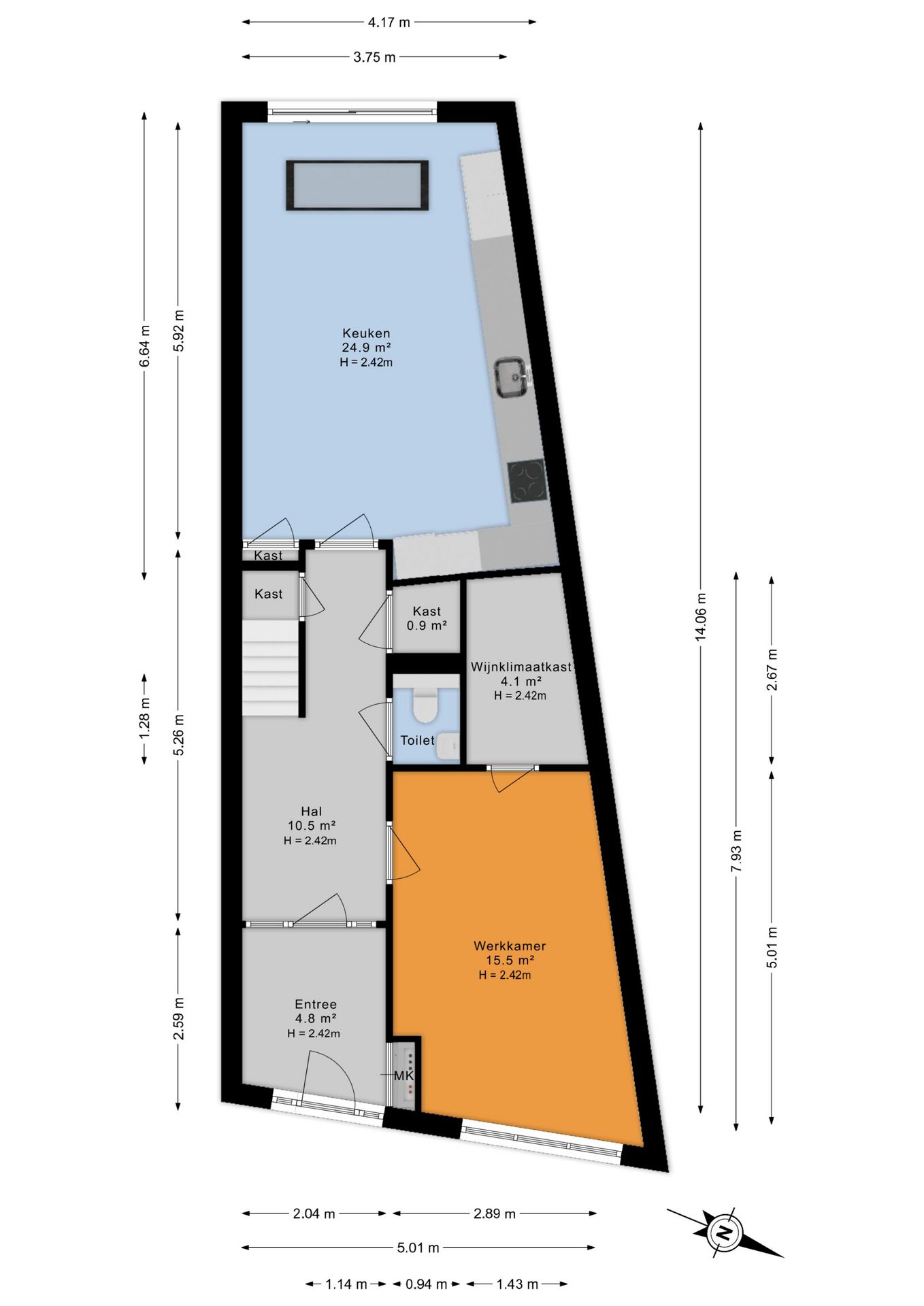 Spacious City Villa on the Singel with Private Parking — 49