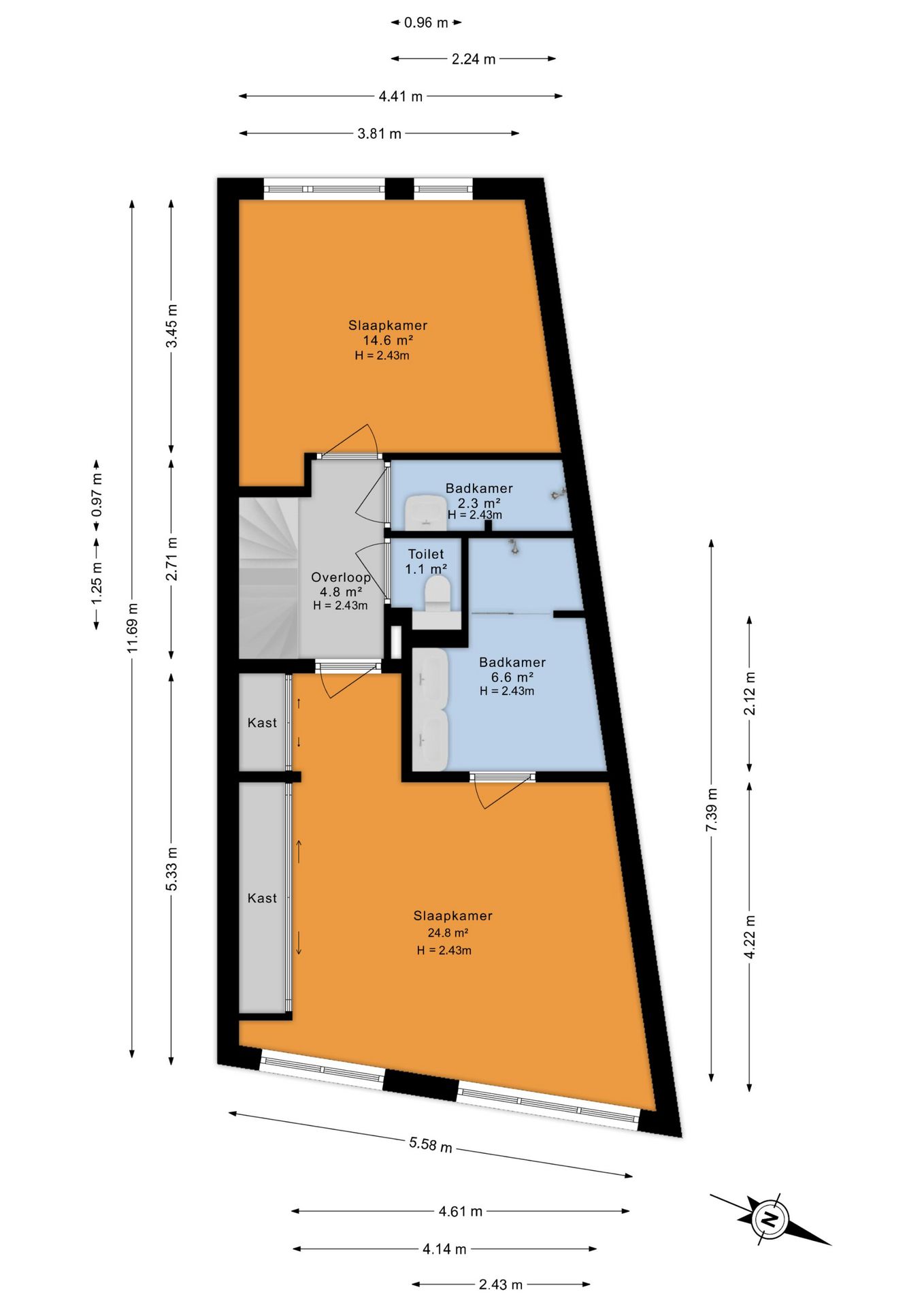 Spacious City Villa on the Singel with Private Parking — 54