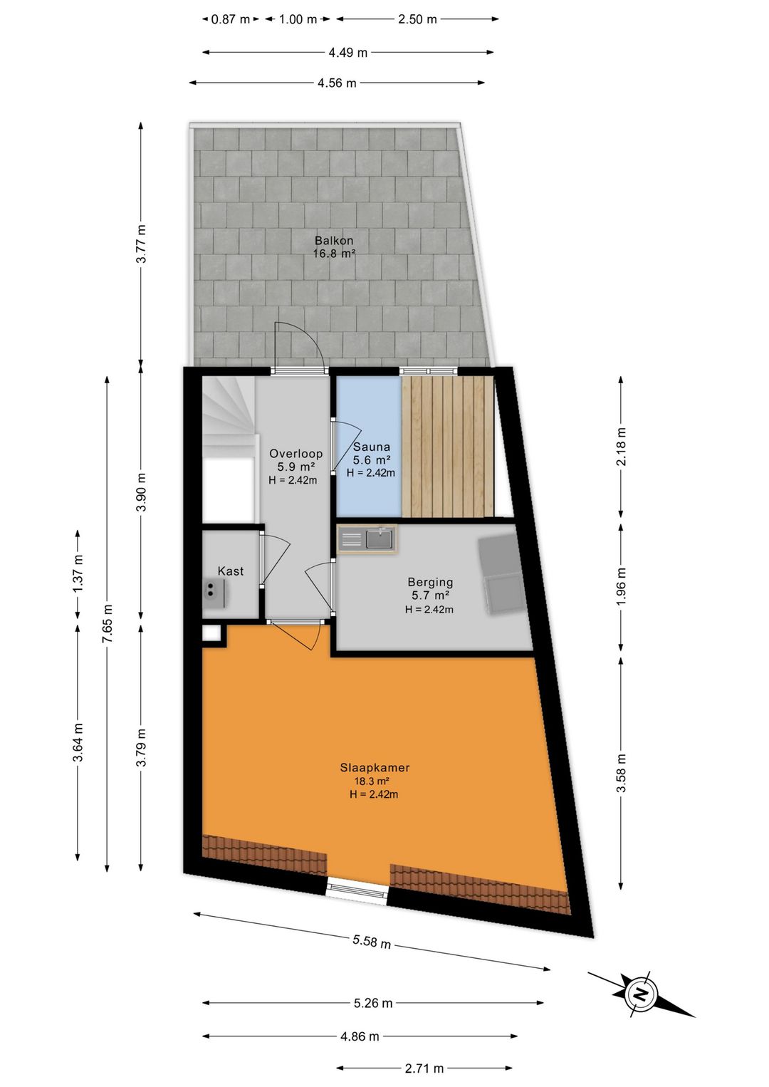 Spacious City Villa on the Singel with Private Parking — 55
