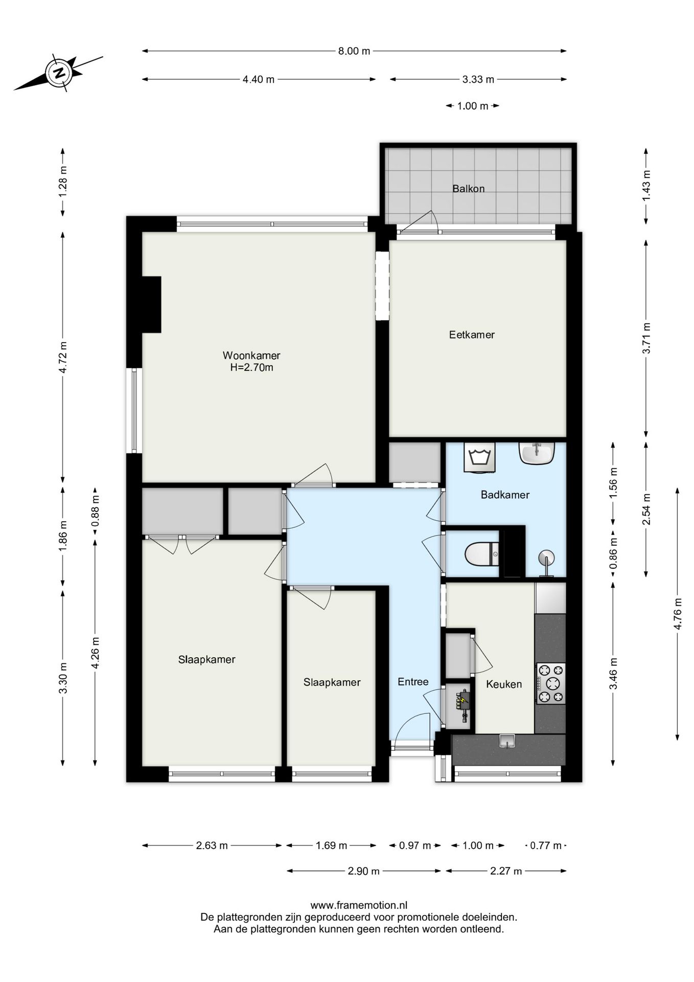 Spacious 3-room corner apartment in green Schiebroek — 36