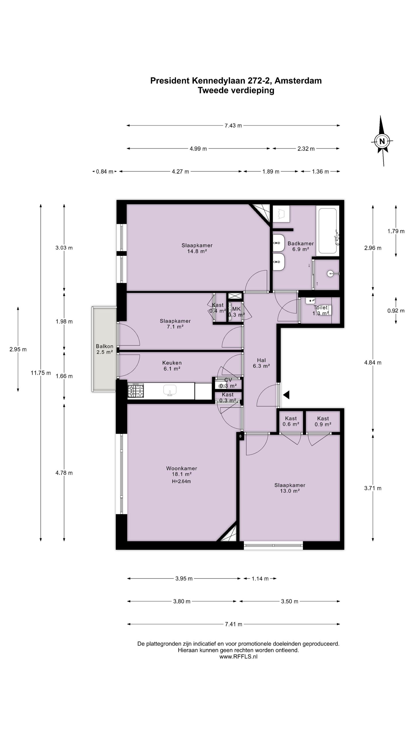 Foto 25 van President Kennedylaan 272-2