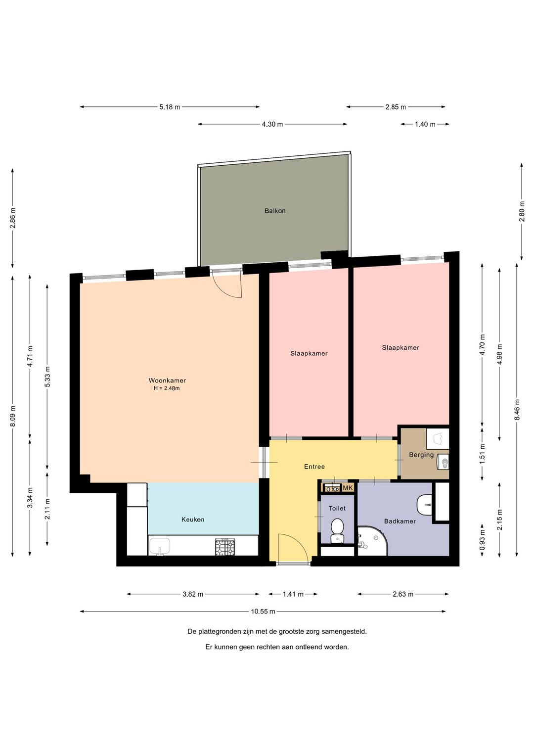 Spacious 3-room apartment with balcony and parking in Hilversum — 28