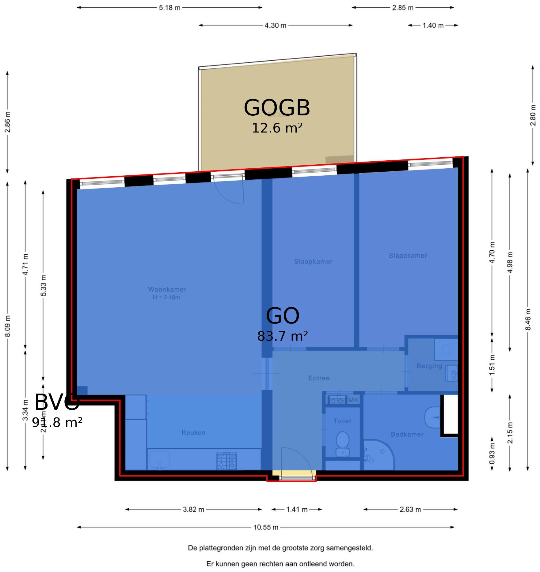 Spacious 3-room apartment with balcony and parking in Hilversum — 30