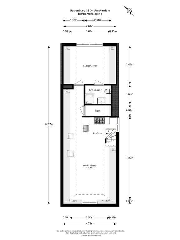 Foto 11 van Rapenburg 33-D