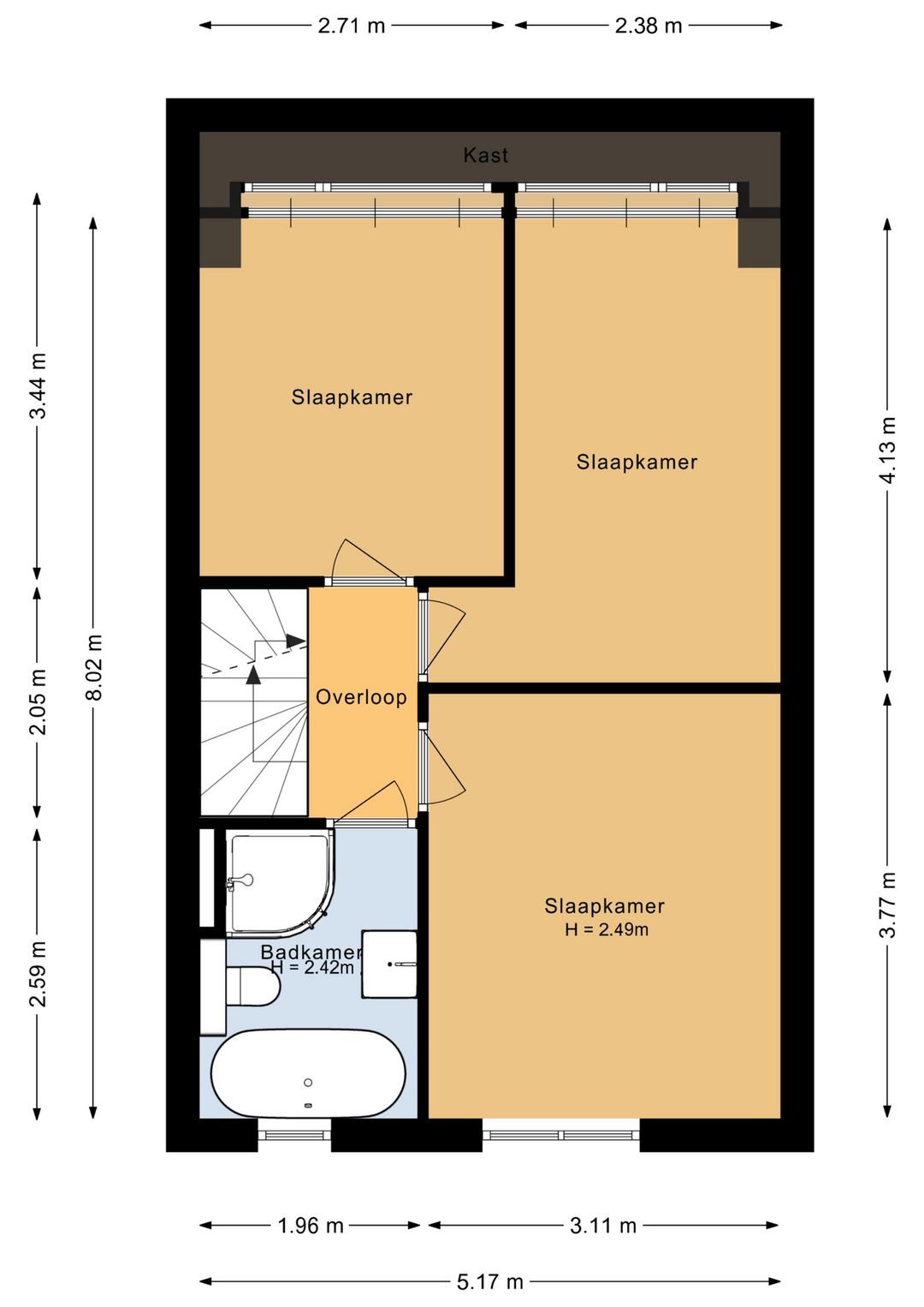 Spacious end terrace home with four bedrooms and south facing garden in Zeist — 13