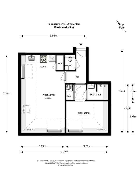 Foto 10 van Rapenburg 31-G