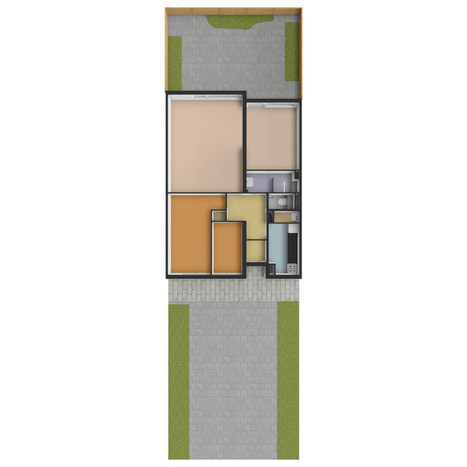 Ground Floor Apartment with Front and Back Garden — 52
