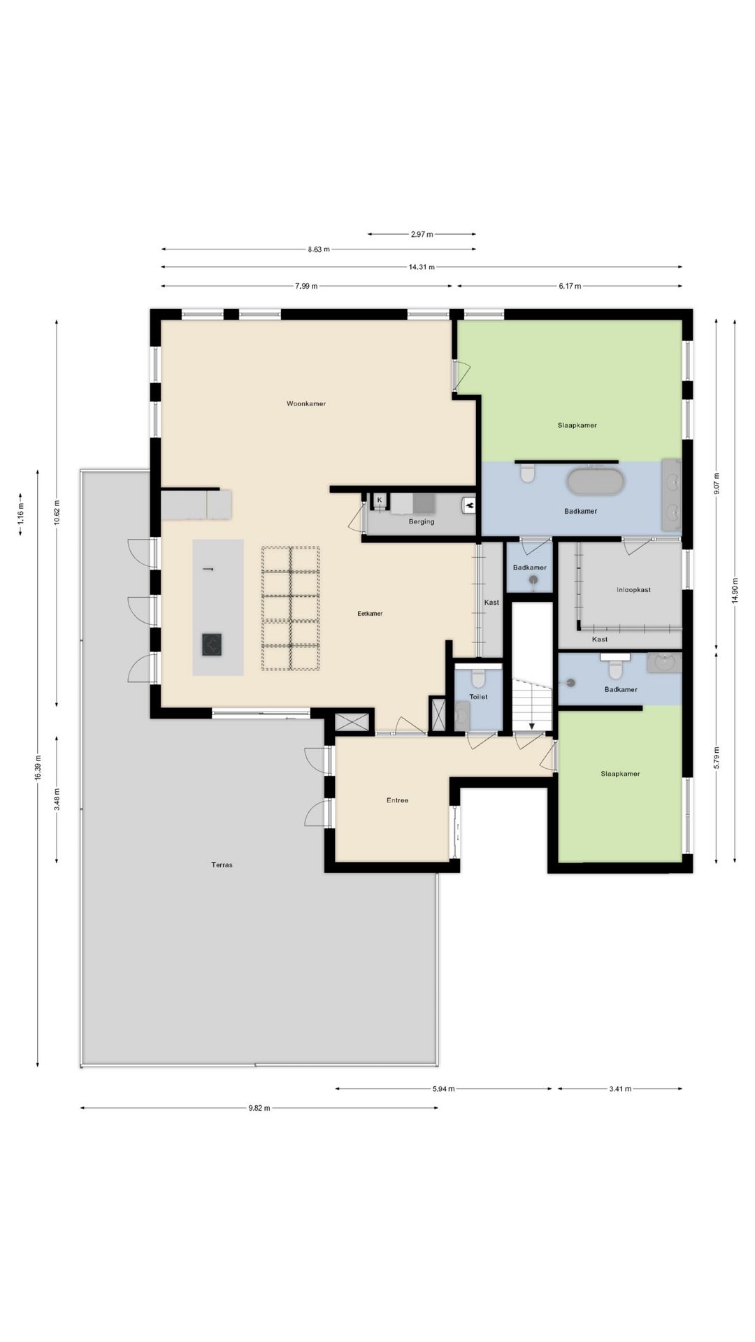 Luxury Penthouse in Echt Center with 92 m² Terrace — 55