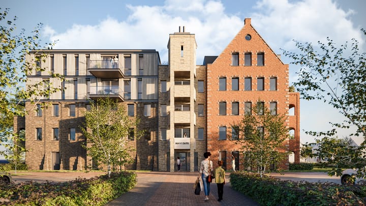 Image of Type C Apartment with shared street entrance