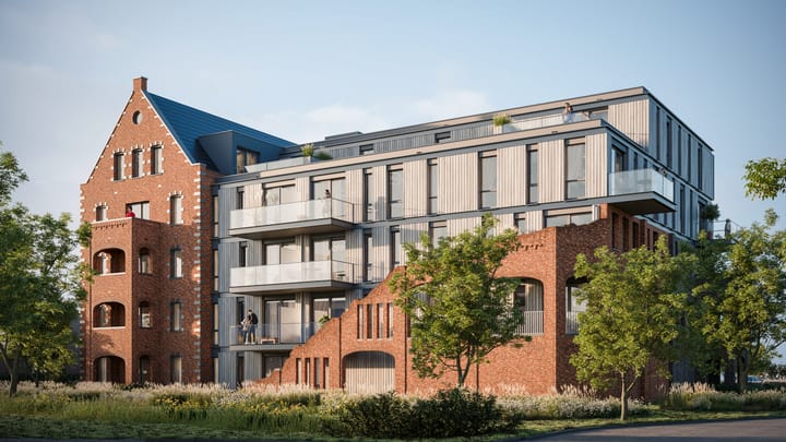 Image of Type A Apartment with shared street entrance