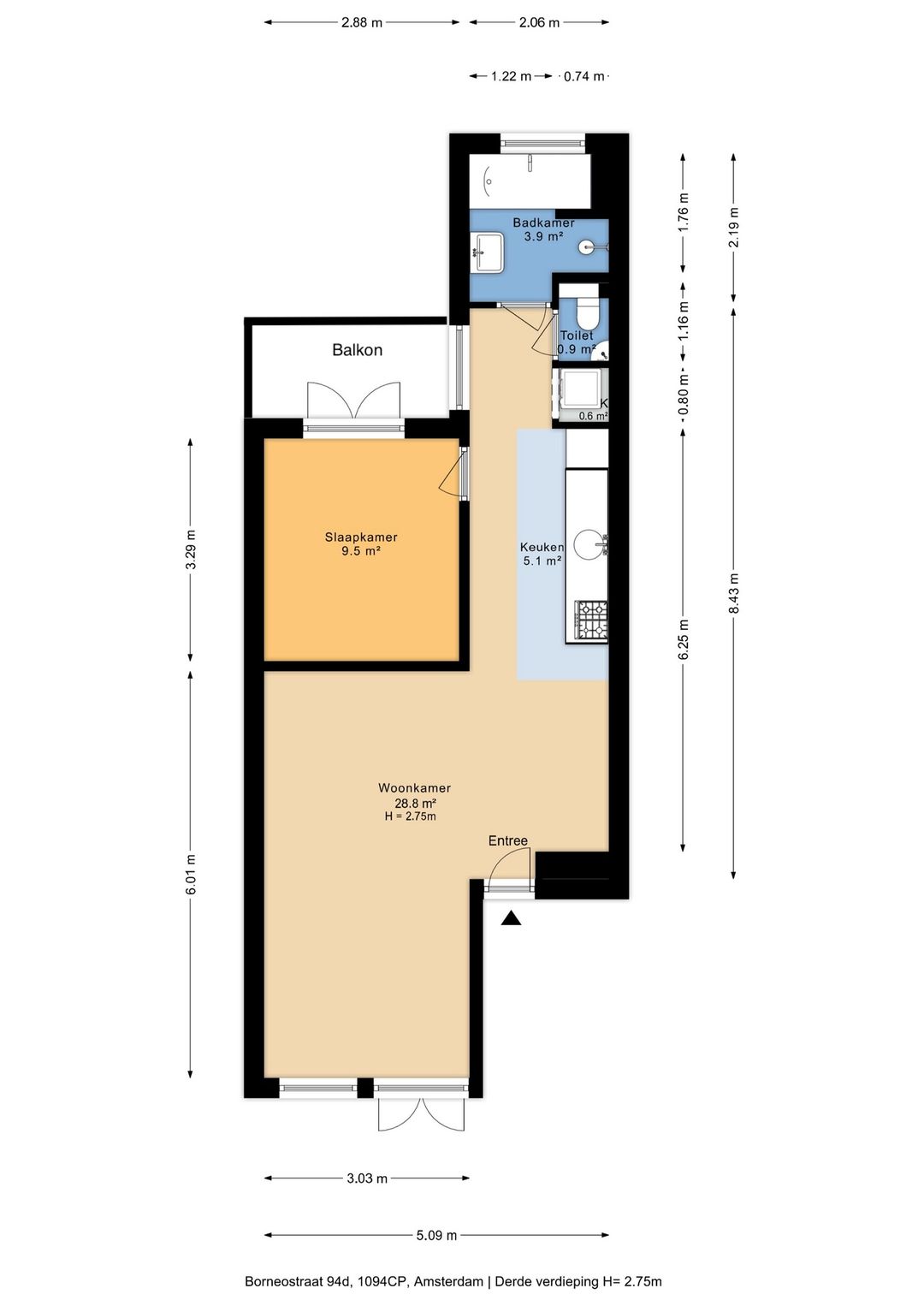 Foto 7 van Borneostraat 94-D