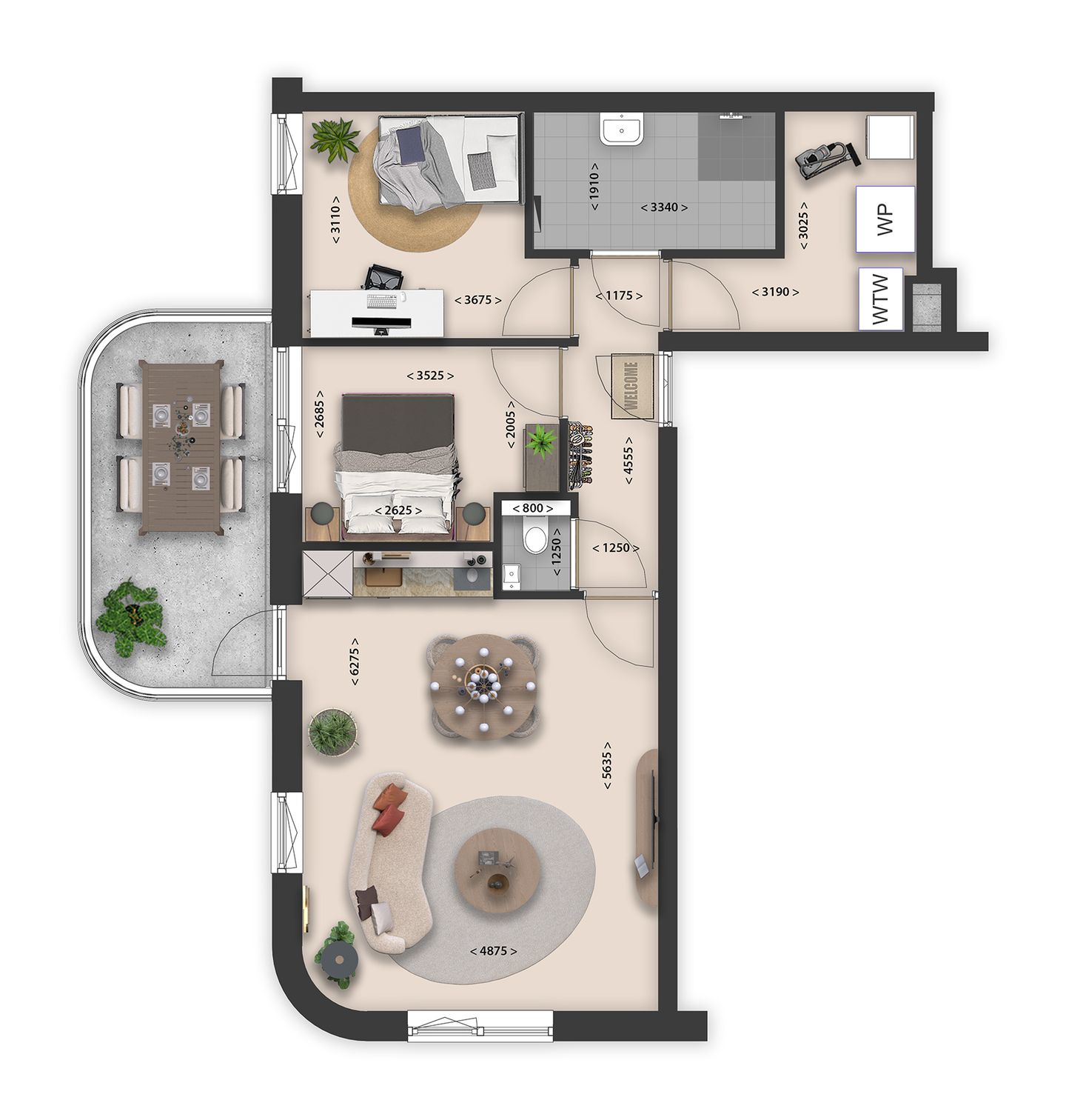 Foto 5 van Type E | 3-kamer appartement (Bouwnr. 10)