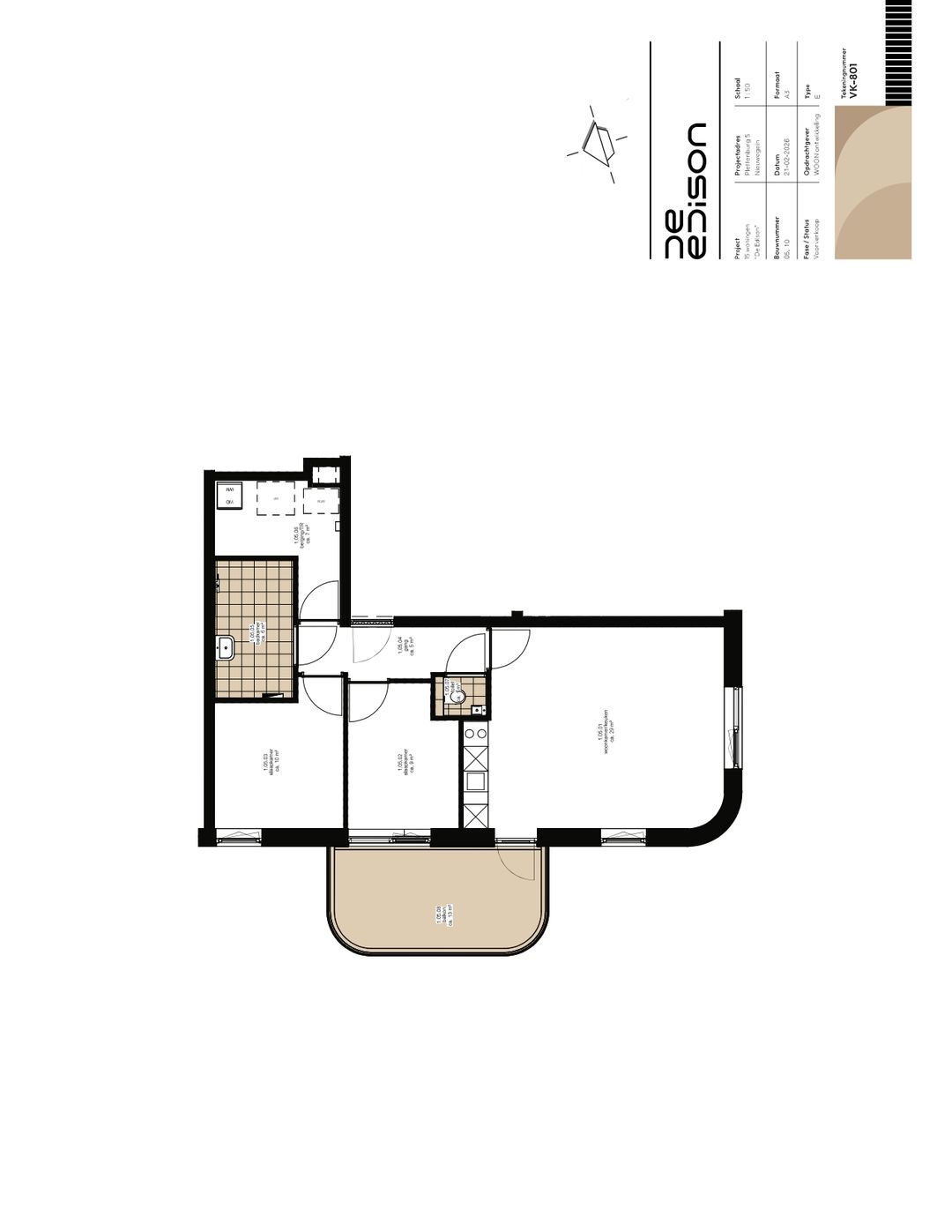 Foto 7 van Type E | 3-kamer appartement (Bouwnr. 10)