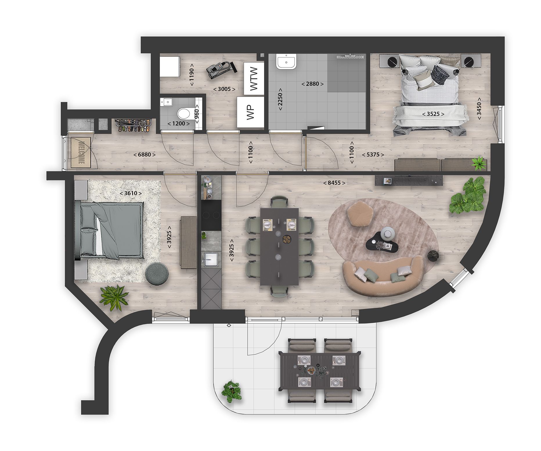 Foto 6 van Type B | 3-kamer appartement (Bouwnr. 2)