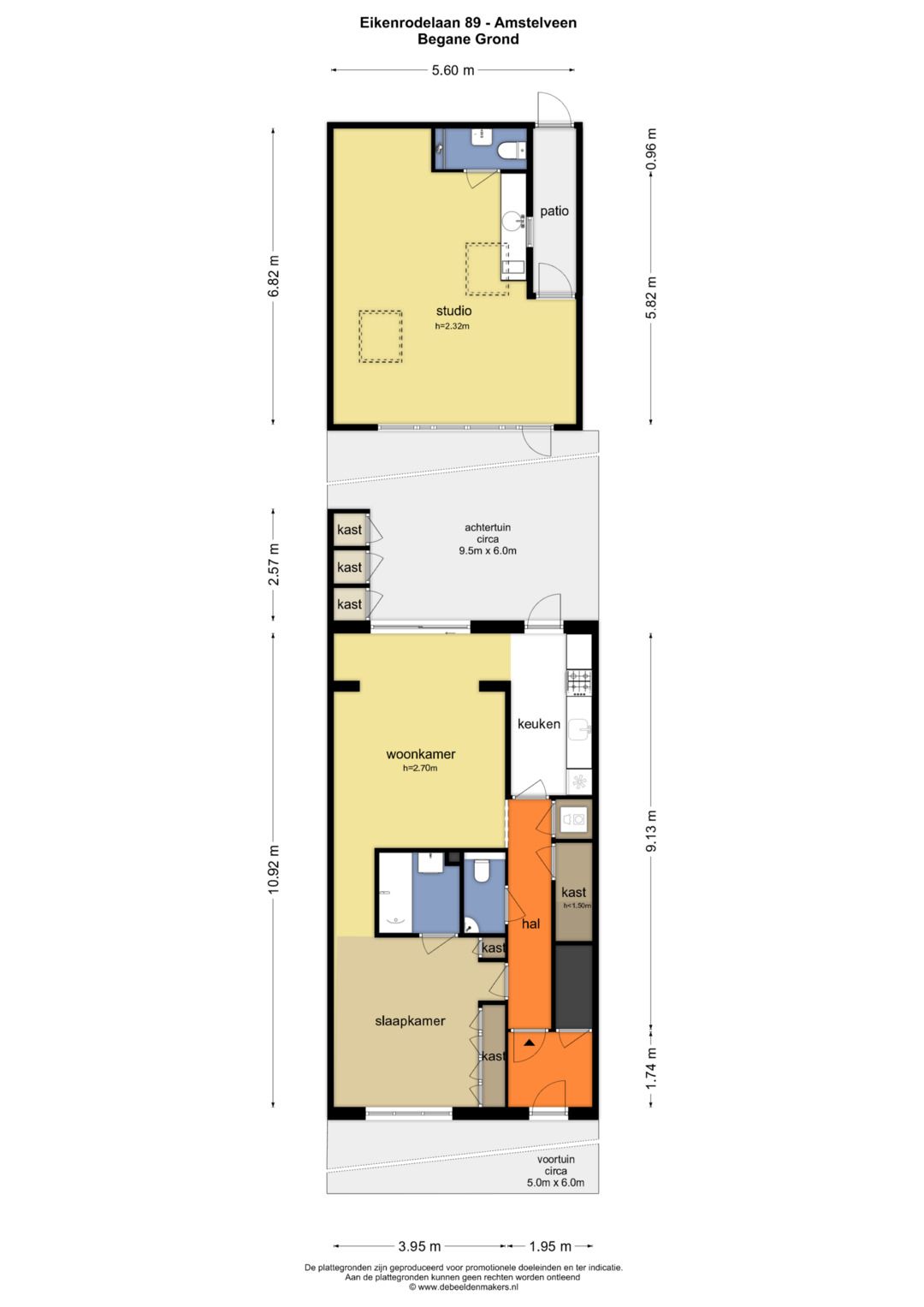 Well-maintained ground floor apartment with spacious detached studio in Randwijck — 48