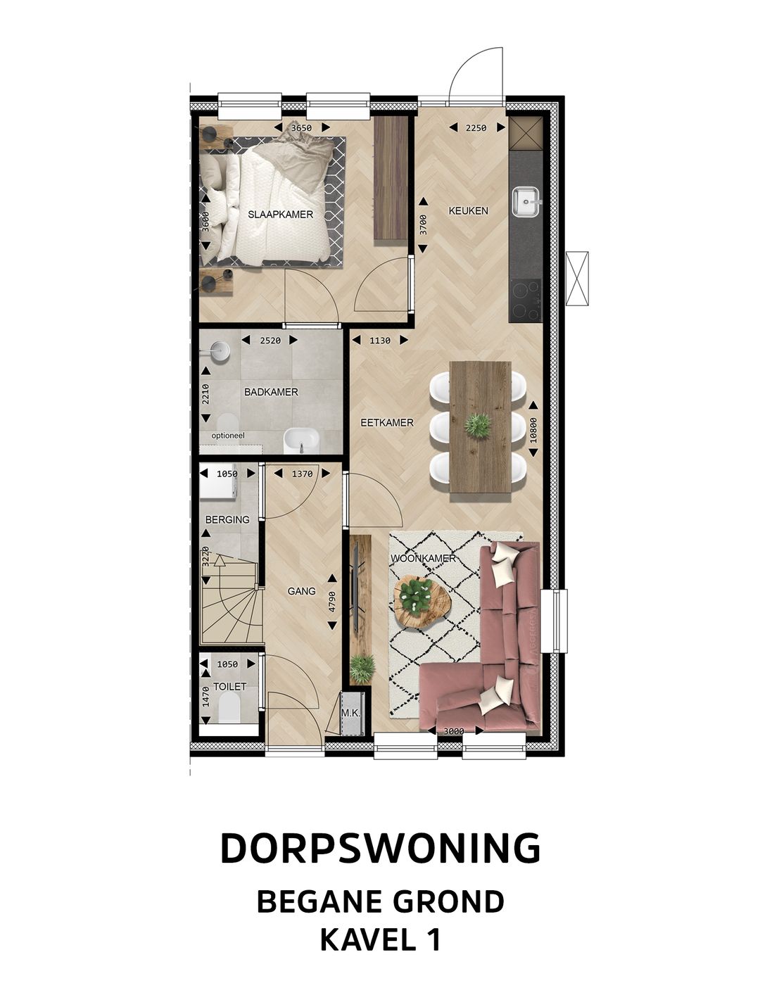 Foto 7 van Dorpswoning Type C (Bouwnr. 1)