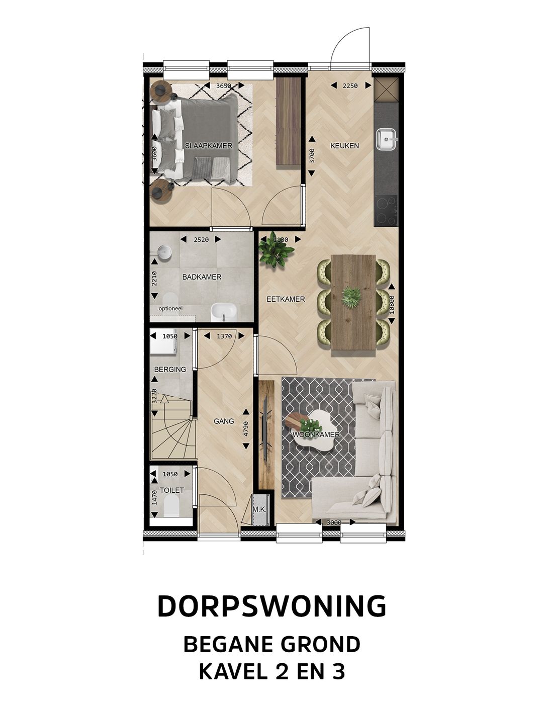 Foto 7 van Dorpswoning Type C (Bouwnr. 3)