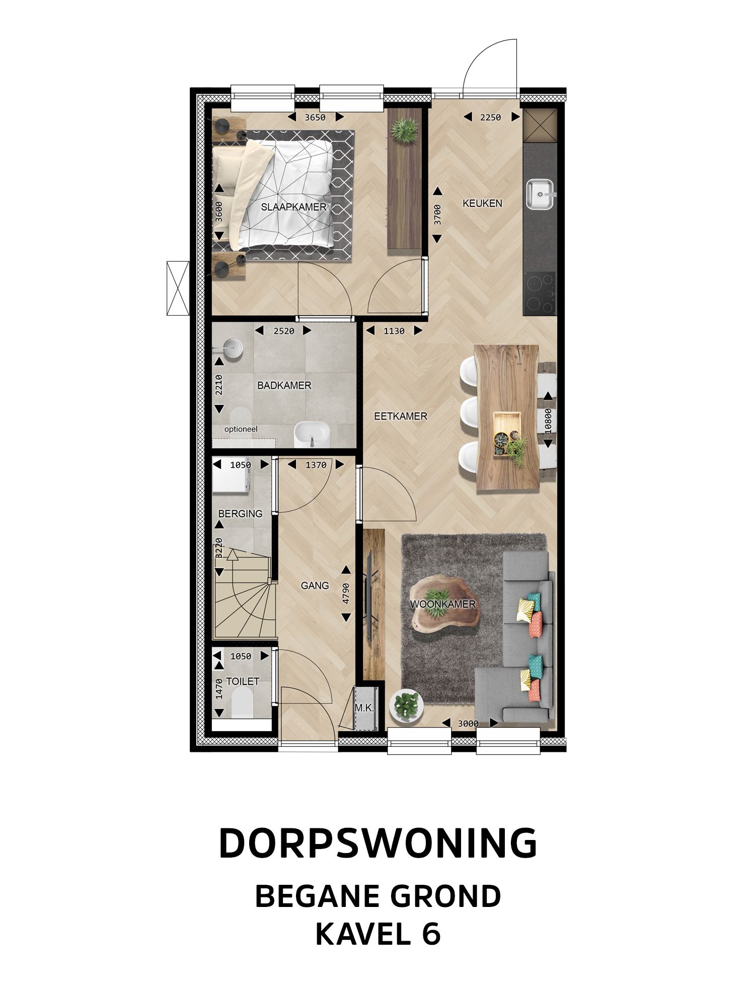 Foto 6 van Dorpswoning Type C (Bouwnr. 6)