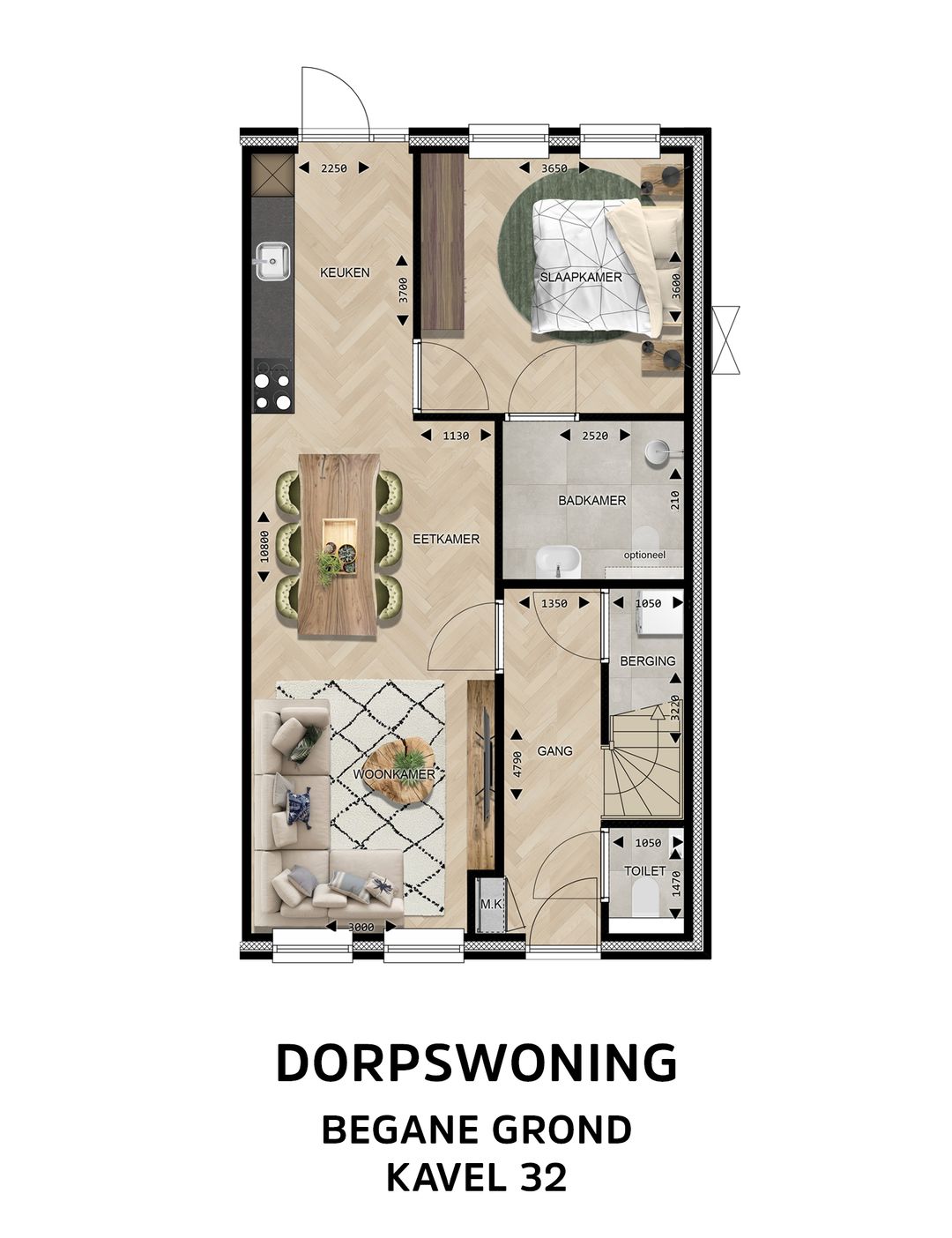 Foto 7 van Dorpswoning Type C (Bouwnr. 32)