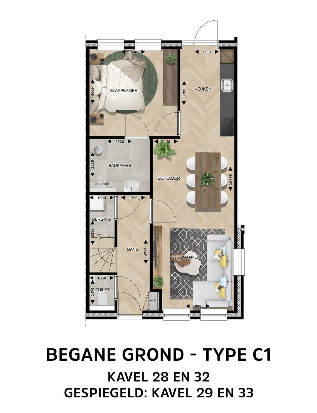 Foto 7 van Dorpswoning Type C (Bouwnr. 5)