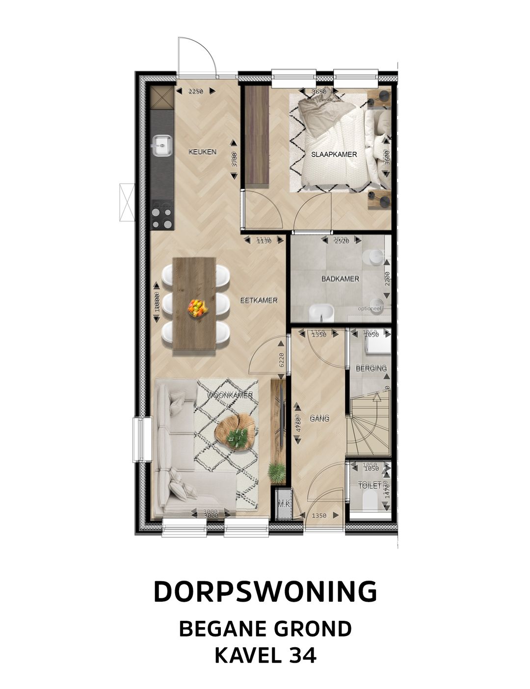 Foto 7 van Dorpswoning Type C (Bouwnr. 34)