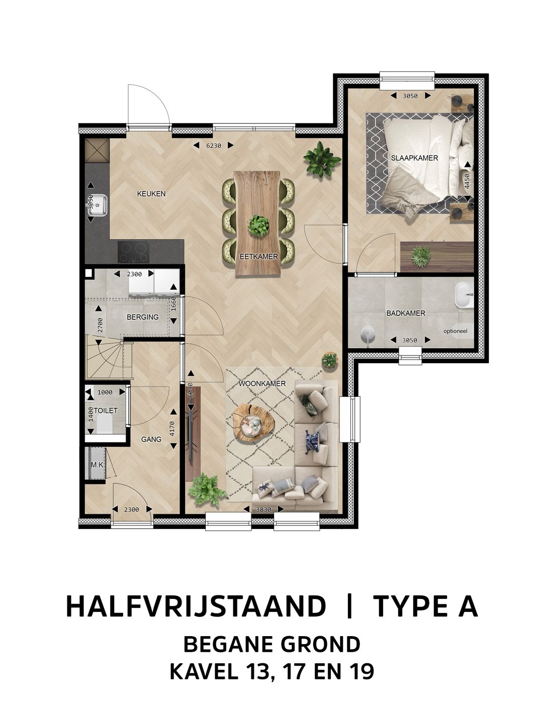 Foto 7 van Halfvrijstaande woning Type A (Bouwnr. 17)