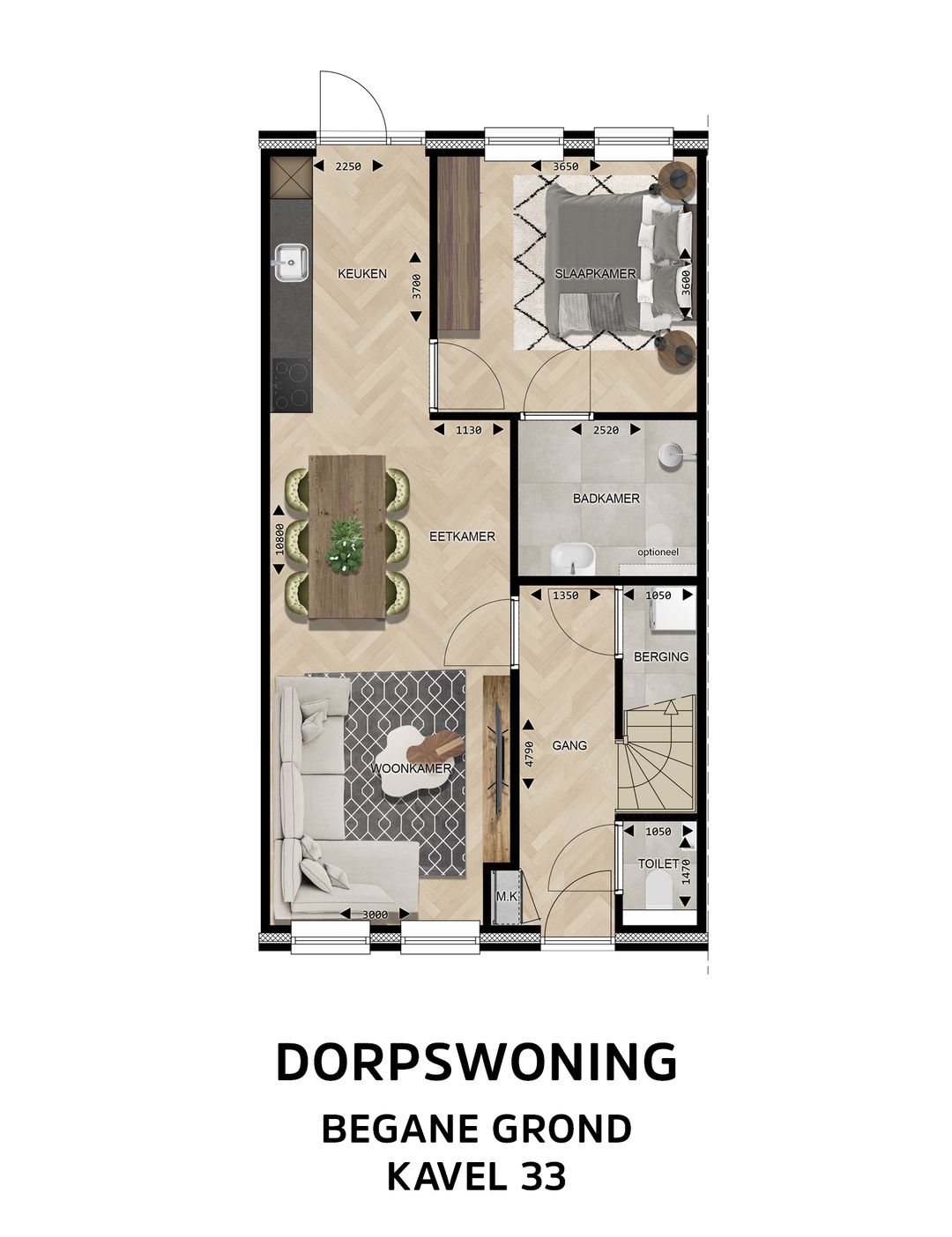 Foto 7 van Dorpswoning Type C (Bouwnr. 33)
