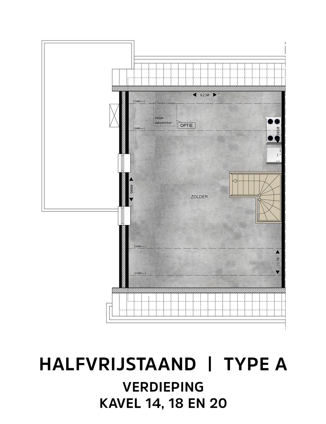 Foto 8 van Halfvrijstaande woning Type A (Bouwnr. 20)