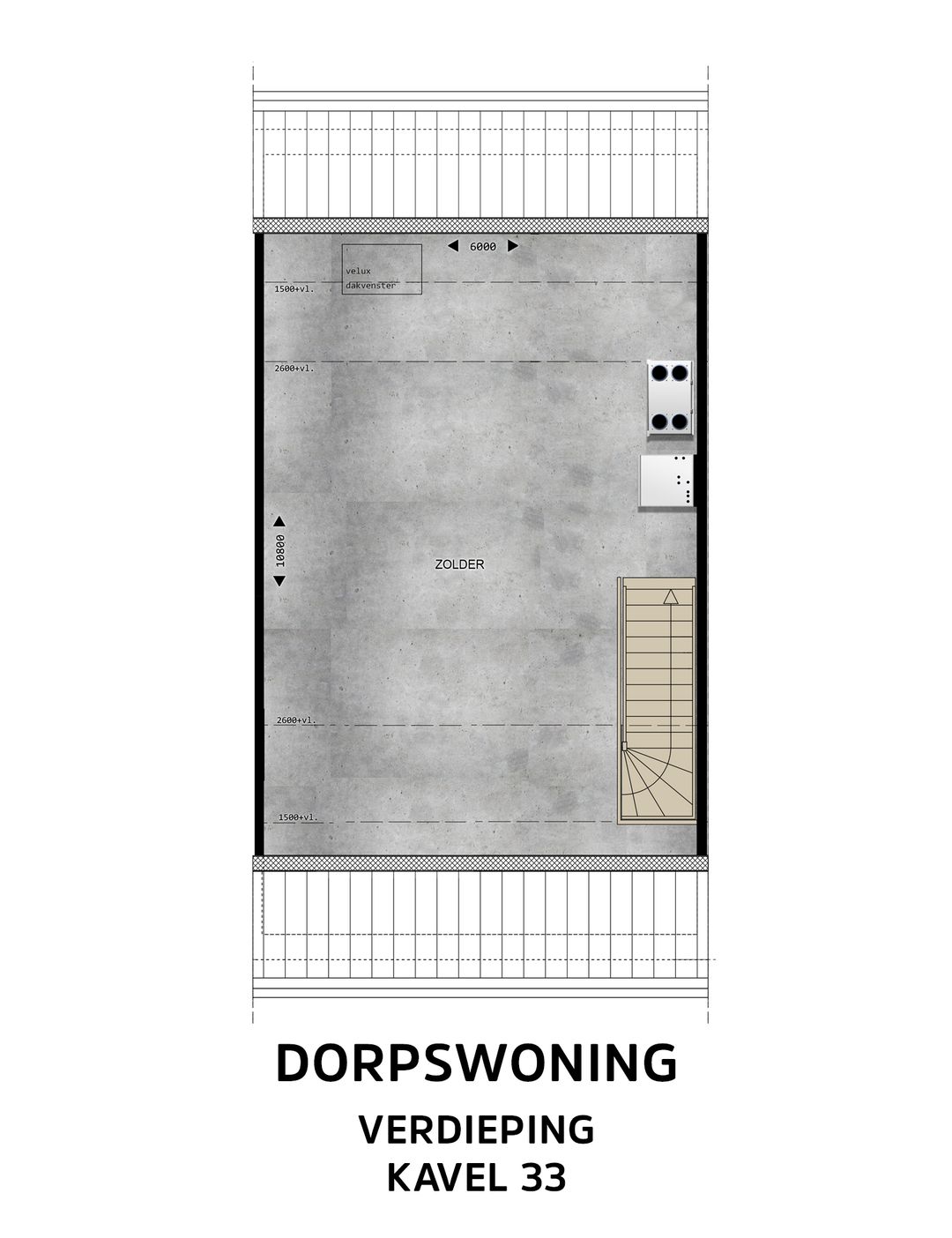 Foto 8 van Dorpswoning Type C (Bouwnr. 33)