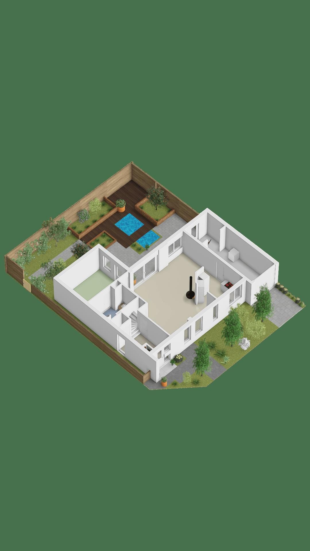 Spacious semi-detached bungalow with garage and sunny west-facing garden — 65