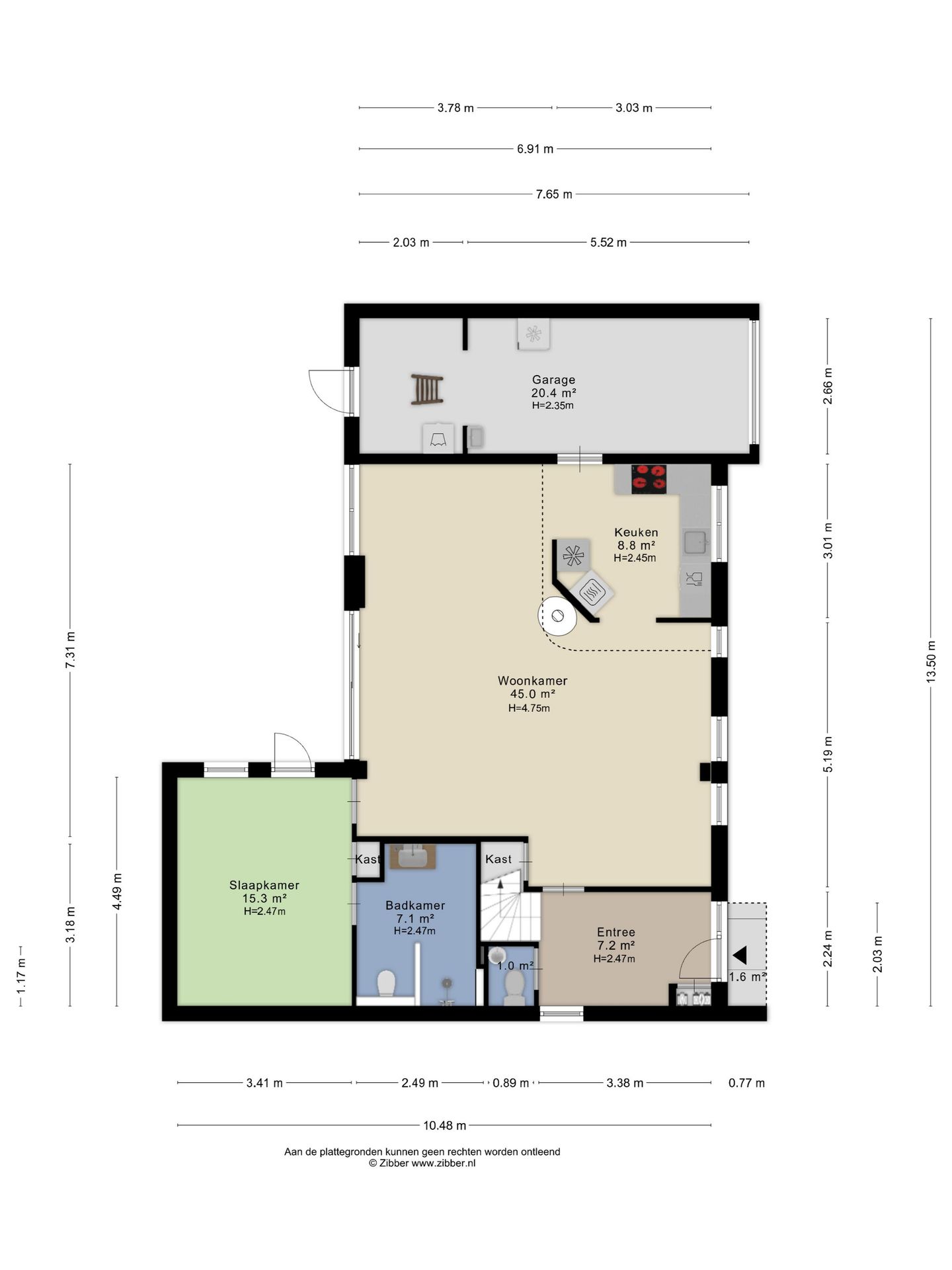 Spacious semi-detached bungalow with garage and sunny west-facing garden — 72