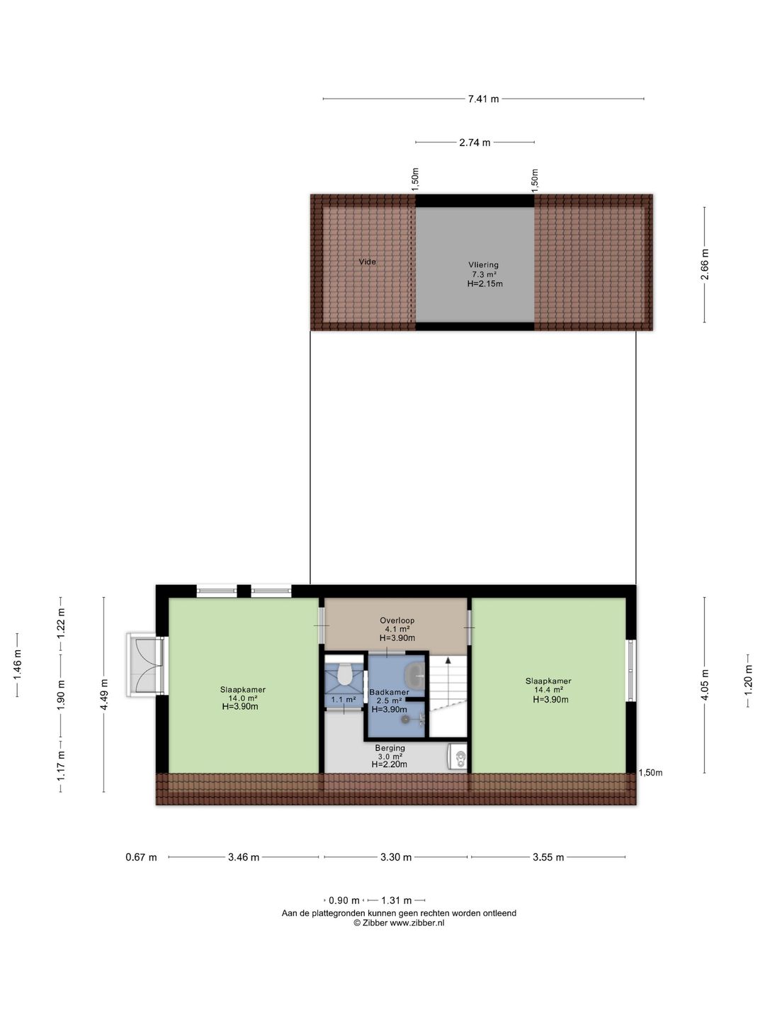 Spacious semi-detached bungalow with garage and sunny west-facing garden — 66
