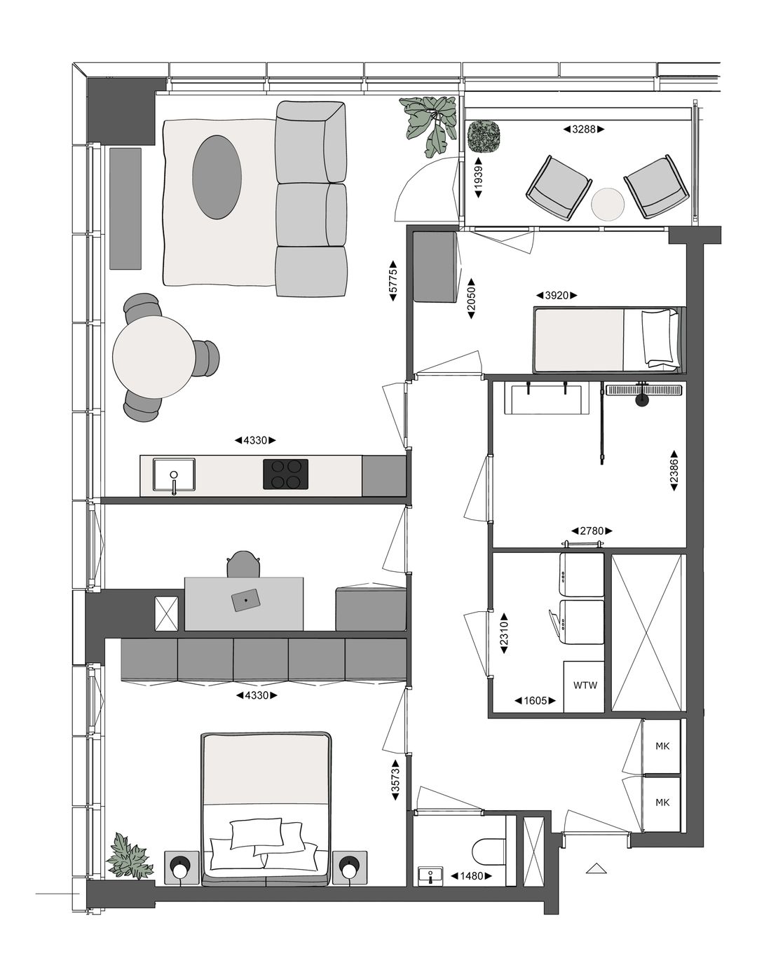 Photo 13 of Vierkamerappartement (Bouwnr. 17)