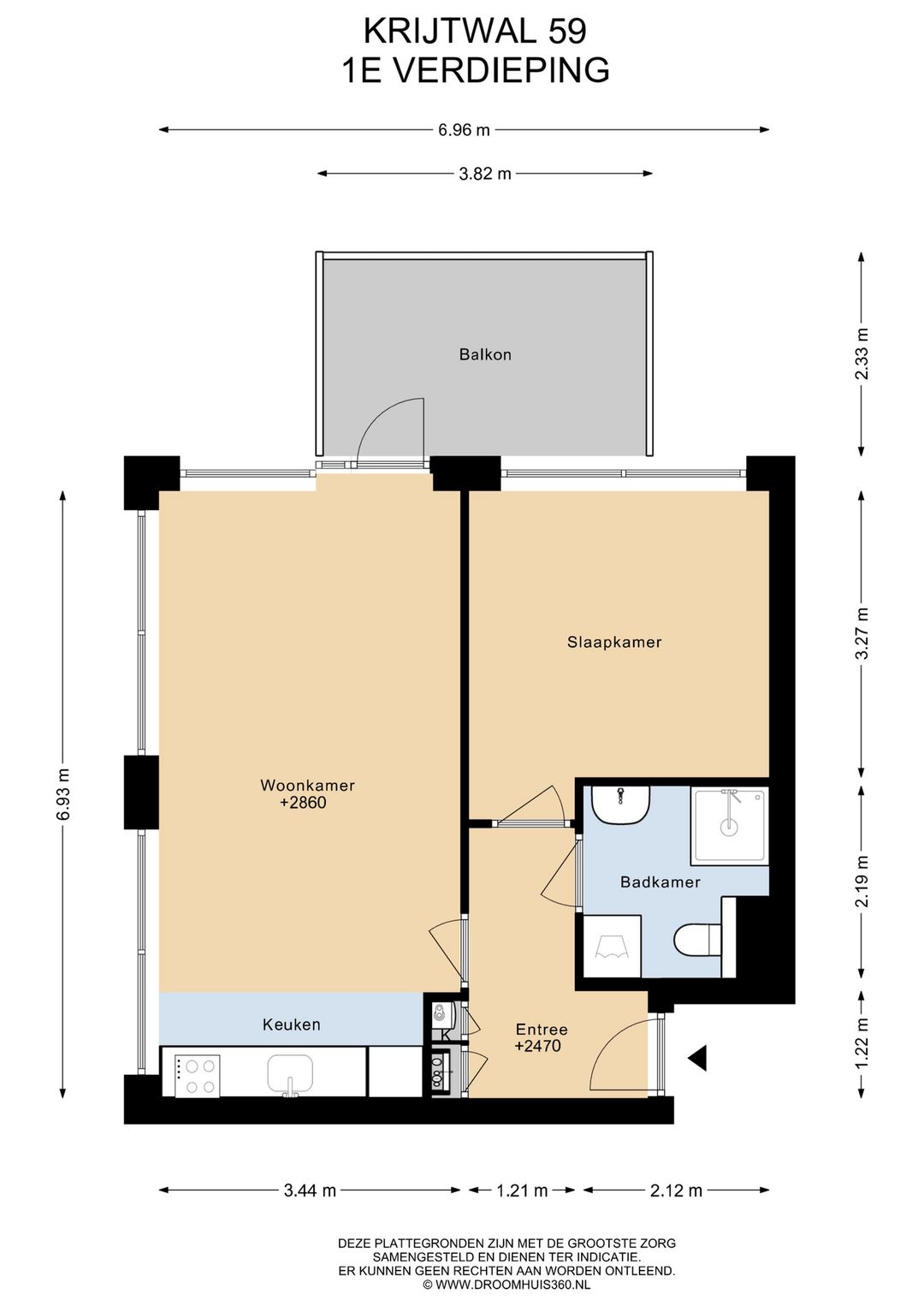 Modern 2-room apartment with balcony and parking in Merwestein — 26