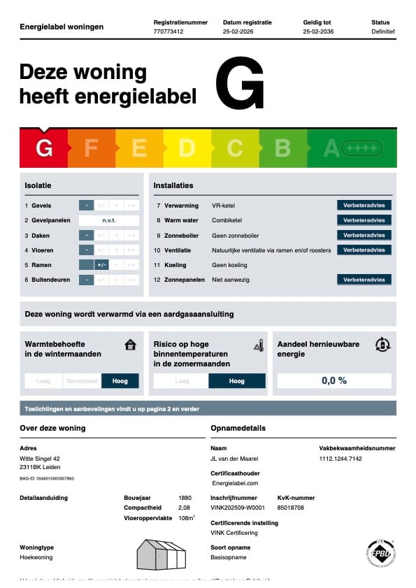 Foto 78 van Witte Singel 42