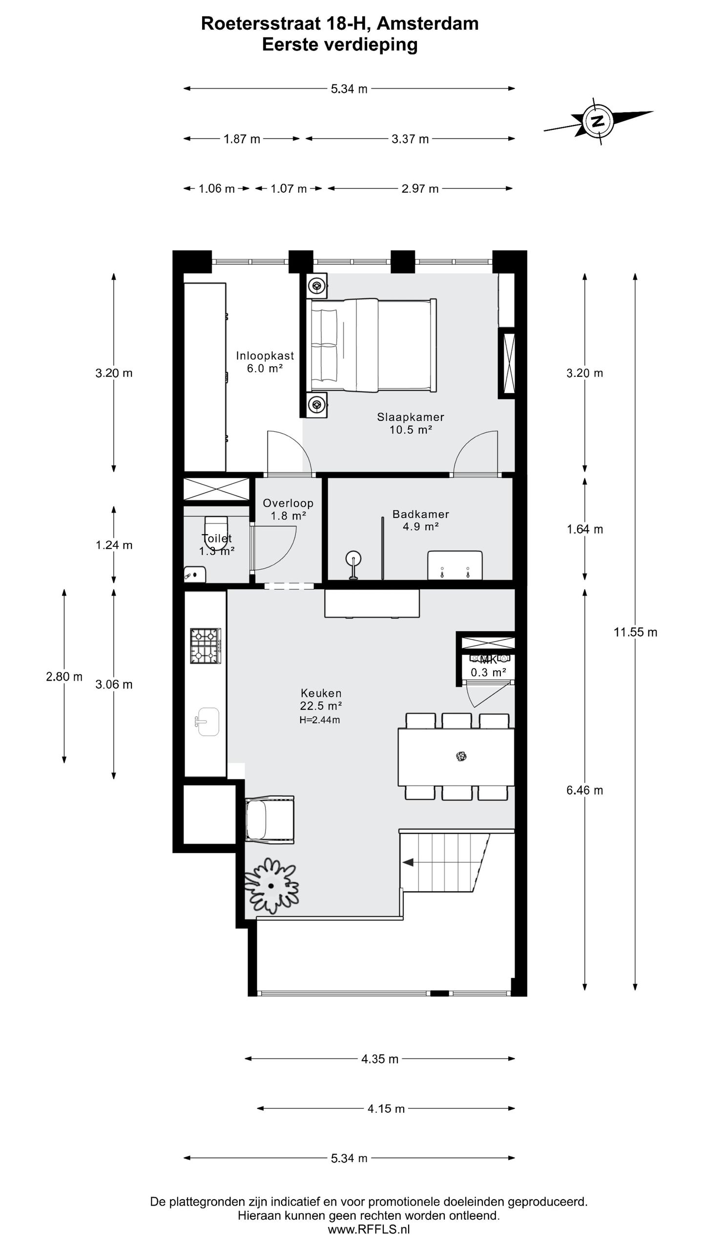 Foto 29 van Roetersstraat 18-H