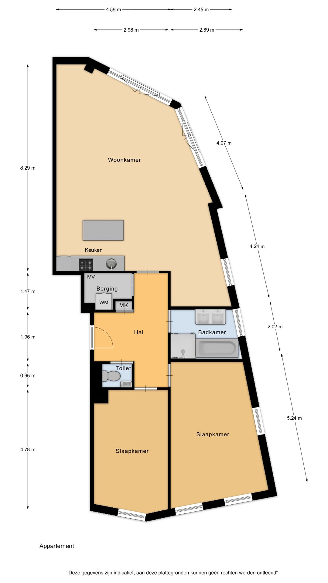 Spacious and modern 3-room apartment in the heart of Zaandam — 34