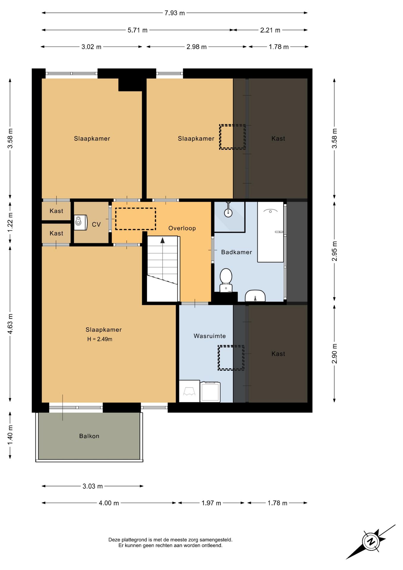 Spacious semi-detached home with expansive garden in Herkingen — 33
