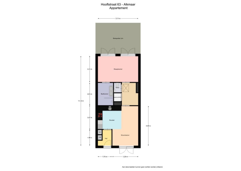 Modern Ground Floor Apartment with Private Parking and Garden near Alkmaar Center — 34