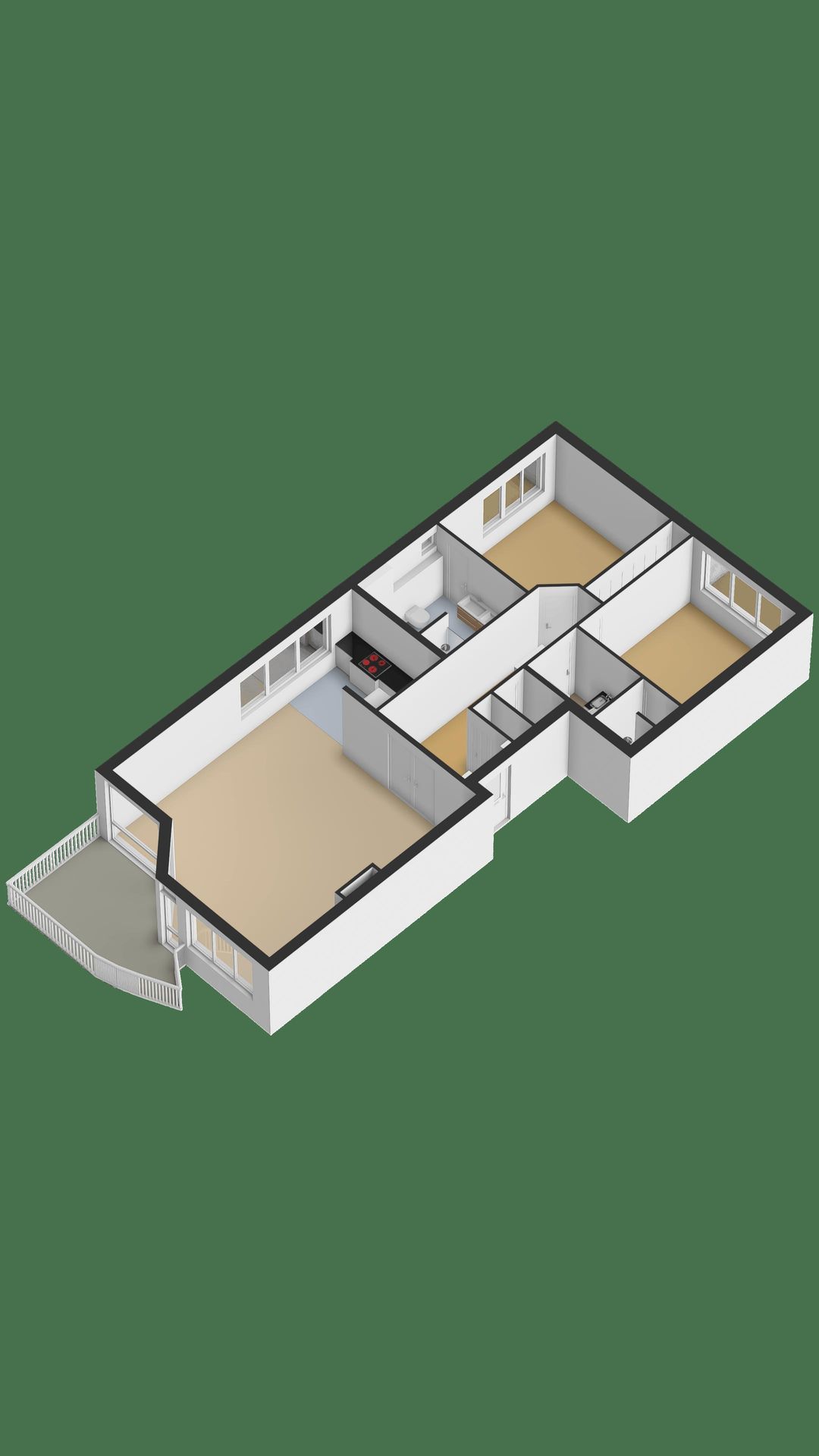 Spacious 3-room apartment with terrace near Noordwijk beach — 36