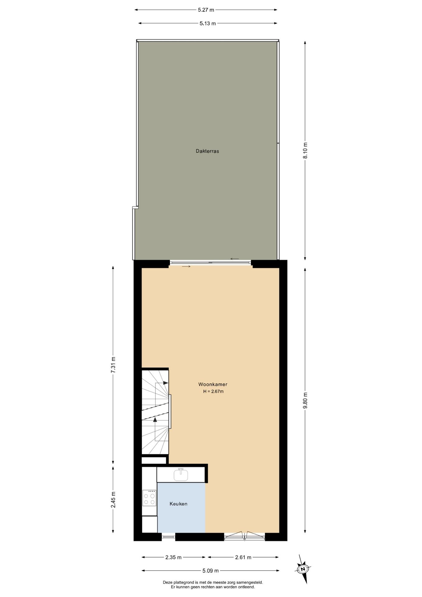 Well-maintained terraced house with sunny roof terrace in Wormerveer — 26